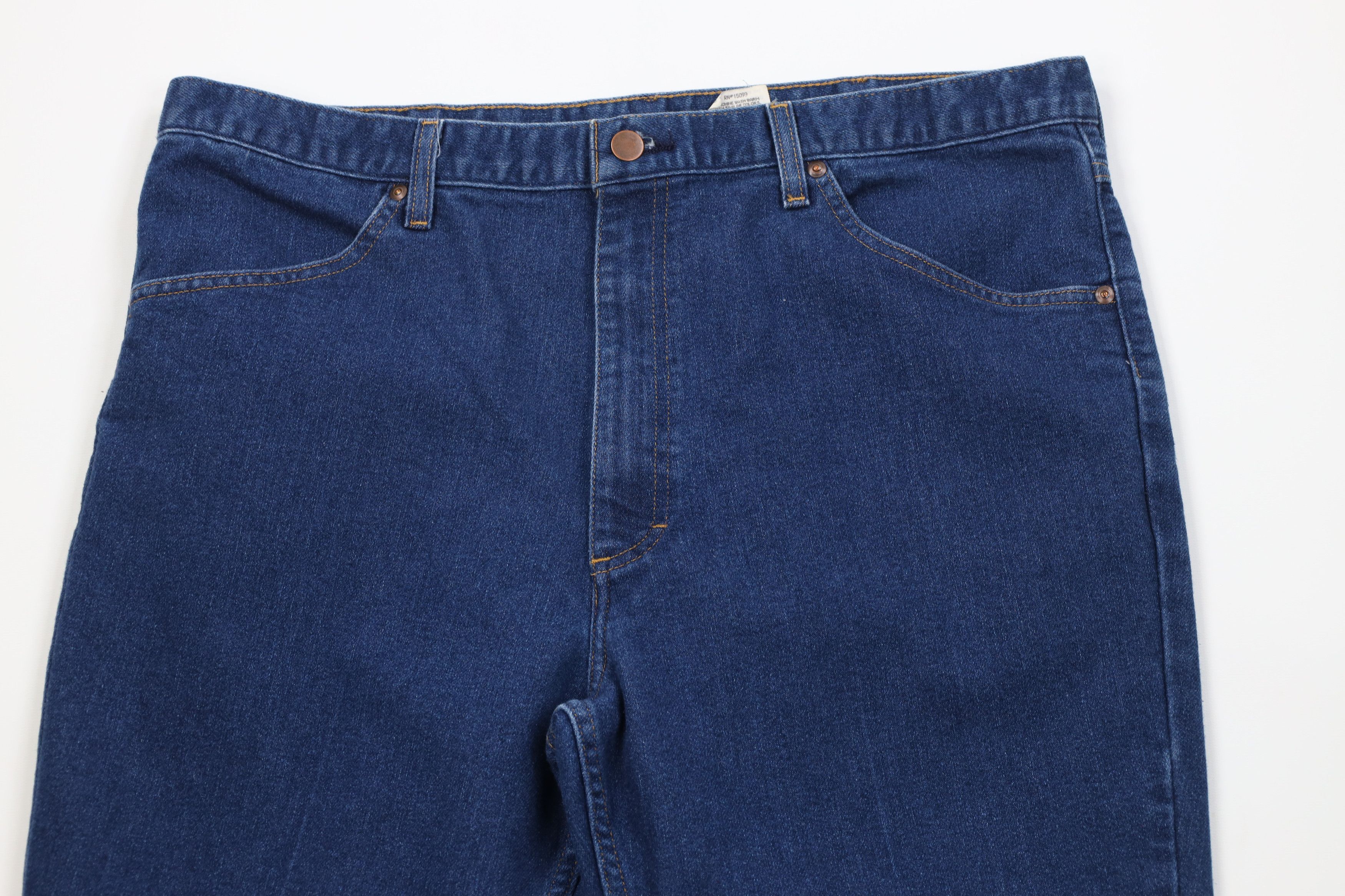Vintage Vintage 90s Streetwear Flared Wide Leg Denim Jeans Blue Size US 38 / EU 54 - 2 Thumbnail
