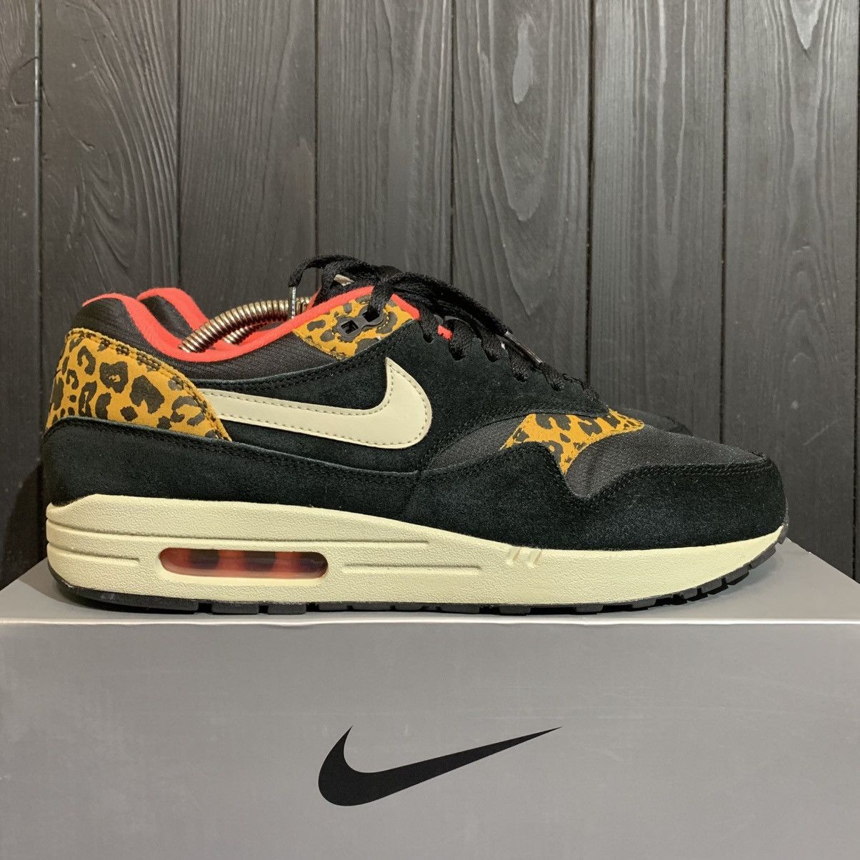 Nike Nike Air Max 2012 Black Leopard Safari Size 44.5 EU 28.5 cm Size US 10.5 / EU 43-44 - 1 Thumbnail