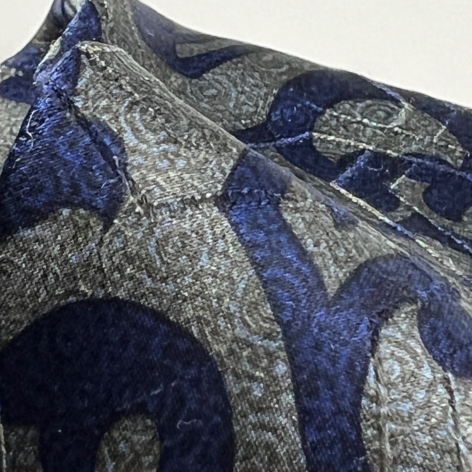Gianfranco Ferre Gianfranco Ferre Men's Italy Tie Blue Gray 100% Silk Necktie Size ONE SIZE - 5 Thumbnail