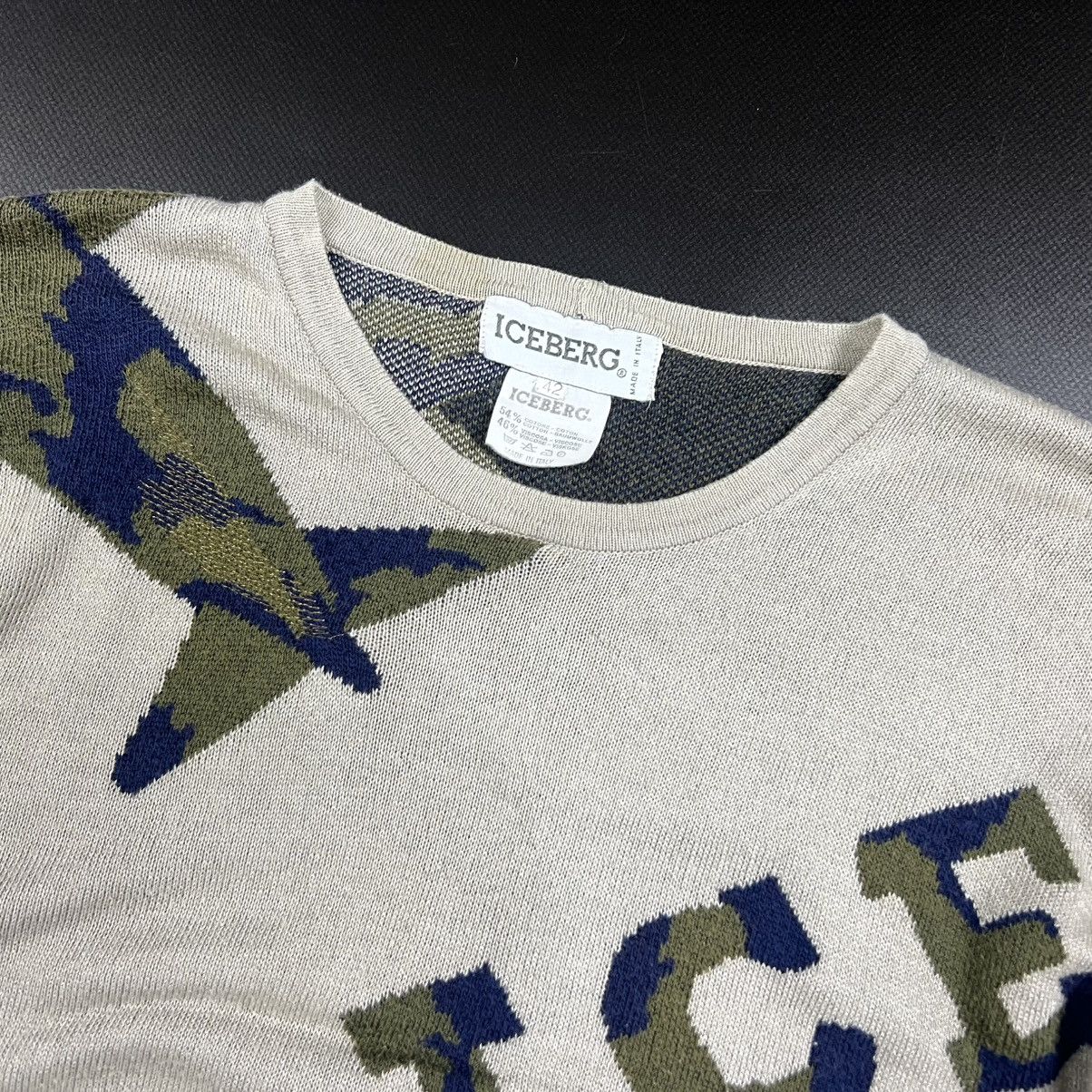 Iceberg × Vintage Vintage Iceberd Airplane Embroidered Logo Sweater Size S Size US XS / EU 42 / 0 - 15 Thumbnail