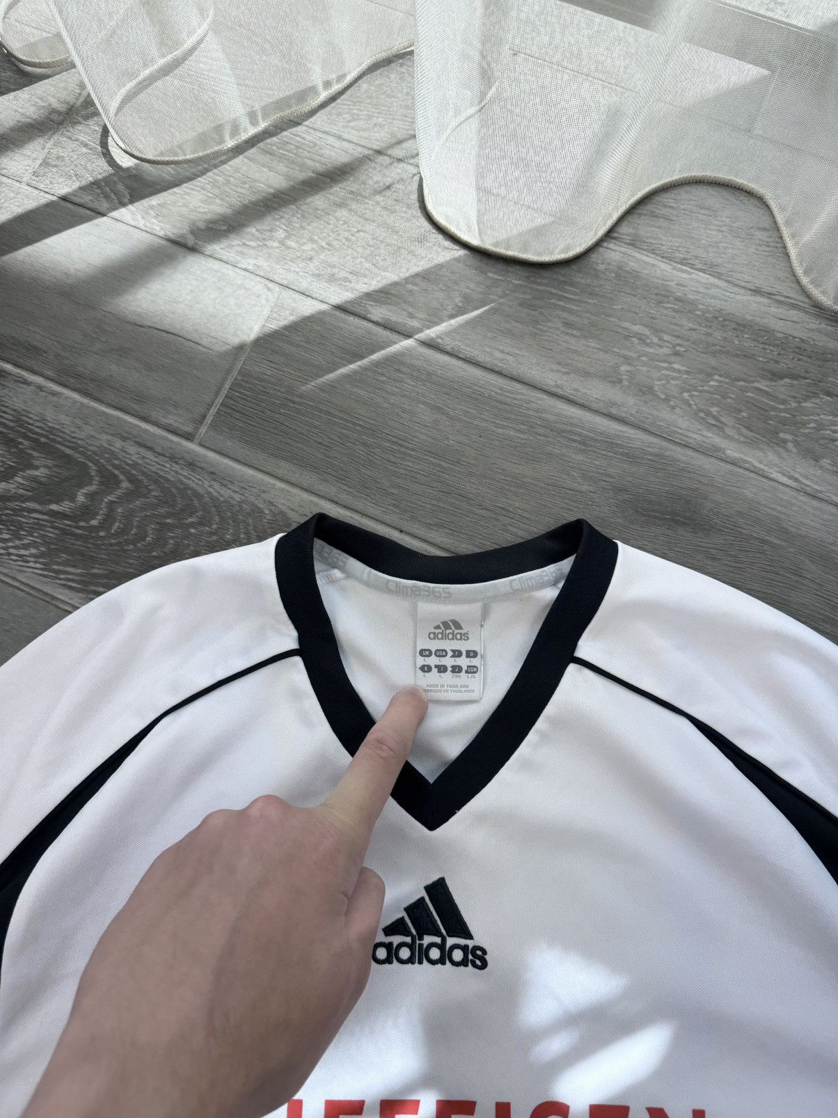 Vintage Soccer Jersey Adidas Raiffeisen 12 Nylon Tee Size US L / EU 52-54 / 3 - 5 Thumbnail