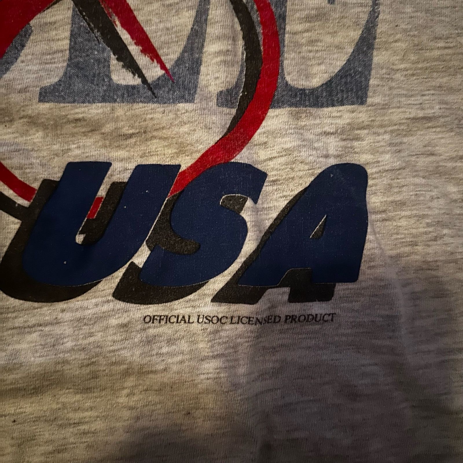 Hanes Vintage 90s Single Stitch Team Usa Cycle Graphic Tee Shirt Size US XL / EU 56 / 4 - 5 Thumbnail