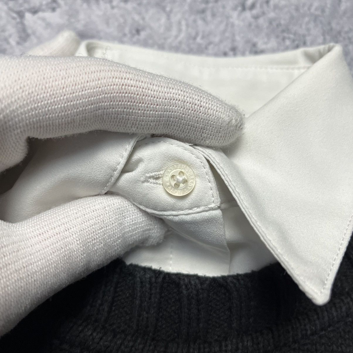 Polo Ralph Lauren Vintage Lauren Ralph Lauren Collared Knit Sweater Luxury Size M / US 6-8 / IT 42-44 - 4 Thumbnail