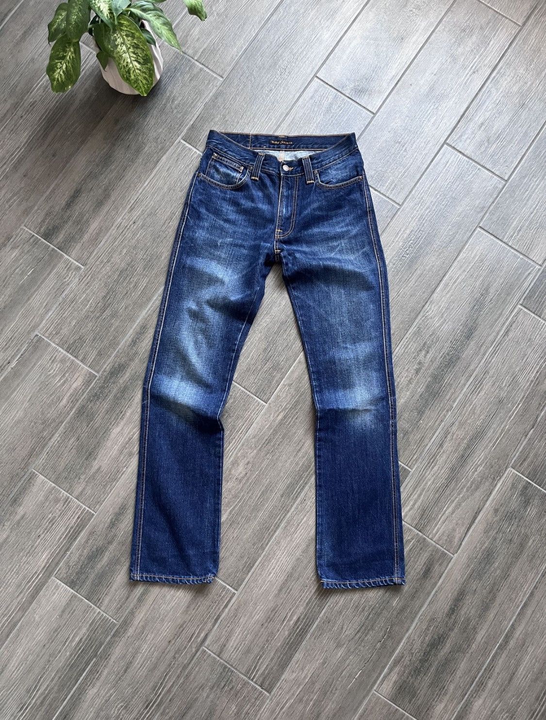 Nudie Jeans × Vintage Nudie Blue Nore Regular Straight Jeans Denim Size US 31 - 2 Thumbnail