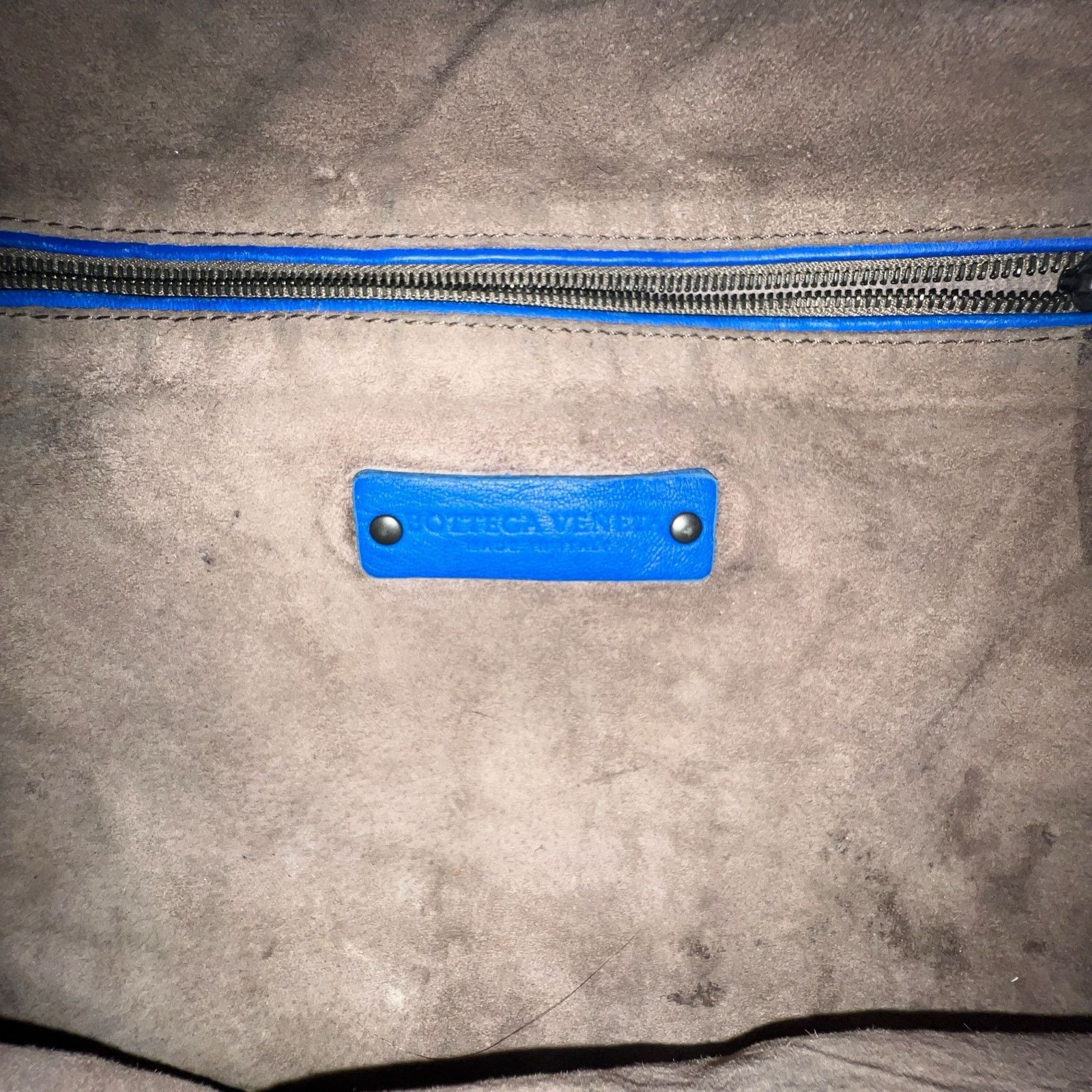Bottega Veneta Bottega Veneta Blue Intrecciato Leather Hobo Bag Size ONE SIZE - 10 Thumbnail