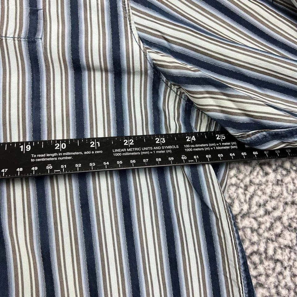 Tommy Bahama Tommy Bahama Shirt Men Striped Button Up 100% Silk XL Size US XL / EU 56 / 4 - 5 Thumbnail
