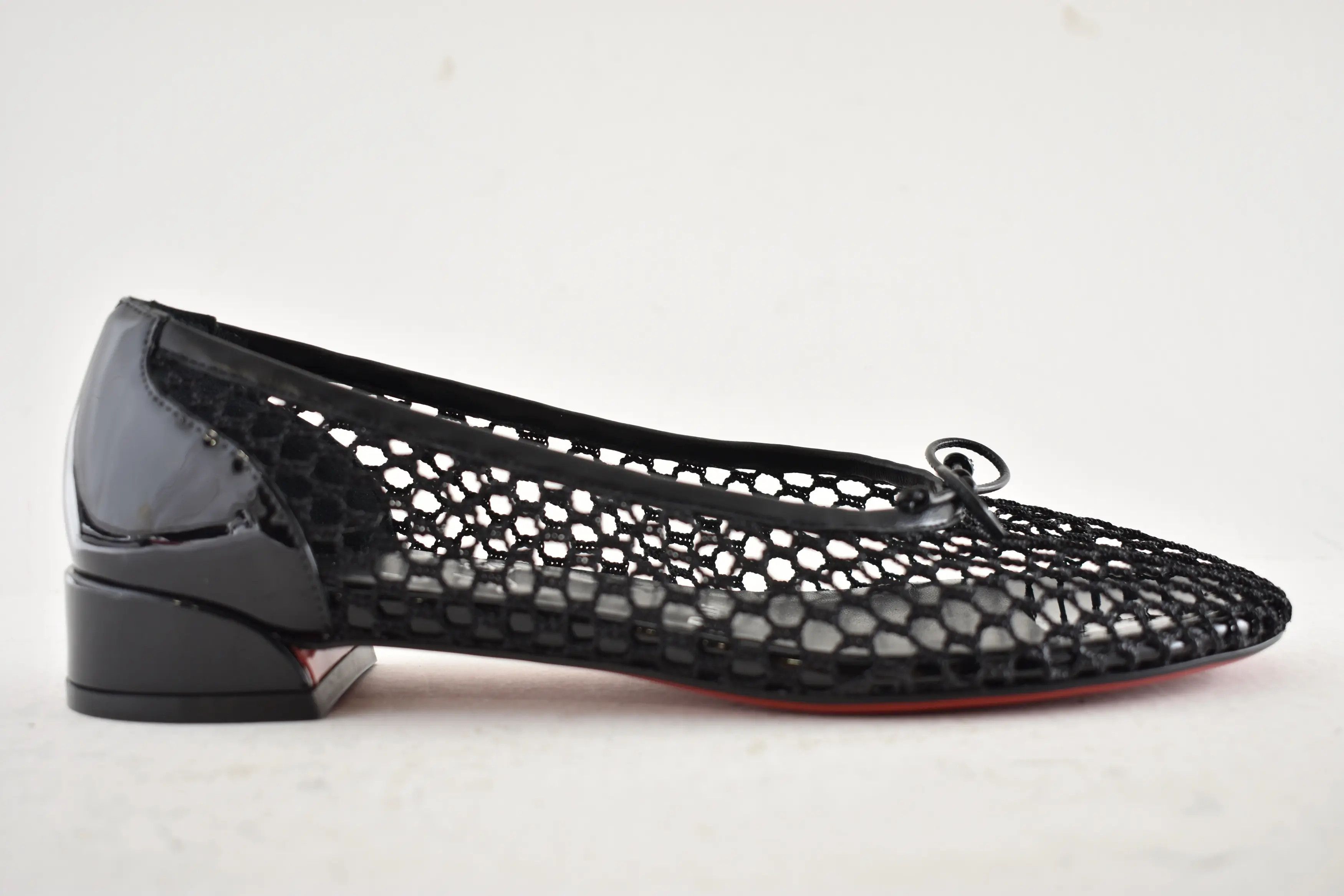 Christian Louboutin oc11z0126 Sweetie Jane Mesh in Black Size US 6 / IT 36 - 2 Thumbnail