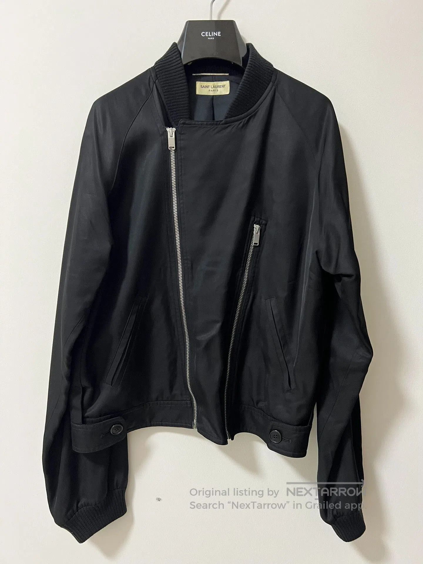 Saint Laurent Paris Saint Laurent Paris Black Bomber Jacket. Size US S / EU 44-46 / 1 - 1 Thumbnail