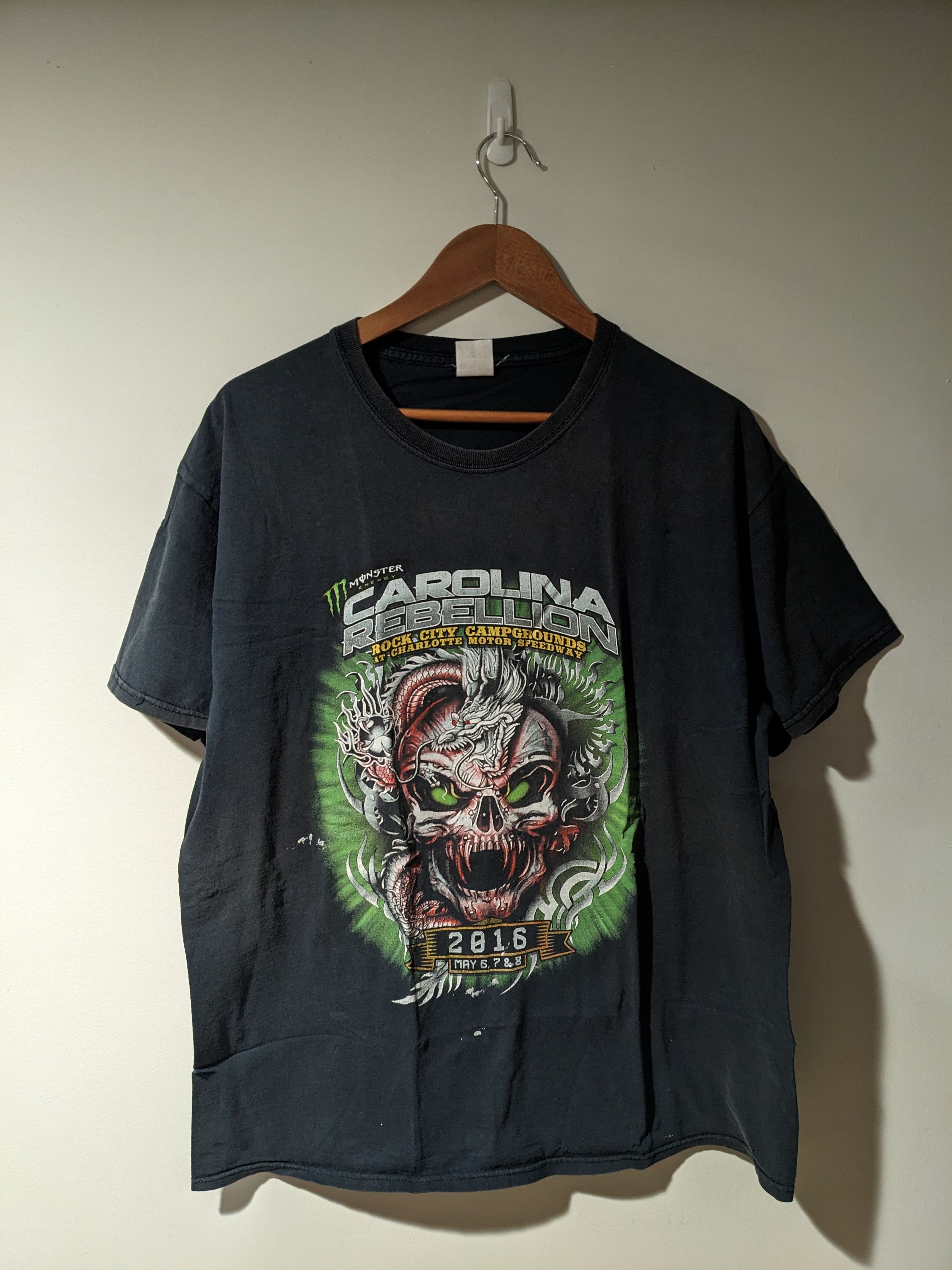 Band Tees × Vintage Vintage Carolina Rebellion Tour 2016 Music X-Large T-Shirt Size US XL / EU 56 / 4 - 1 Thumbnail