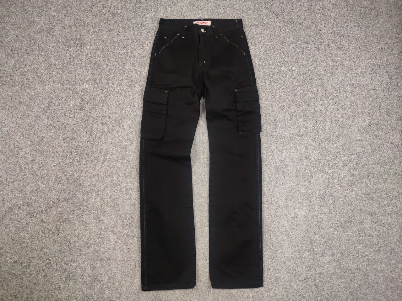 Japanese Brand Rois Sportswear Japan style Black Denim Cargo Pants Size US 30 / EU 46 - 7 Thumbnail