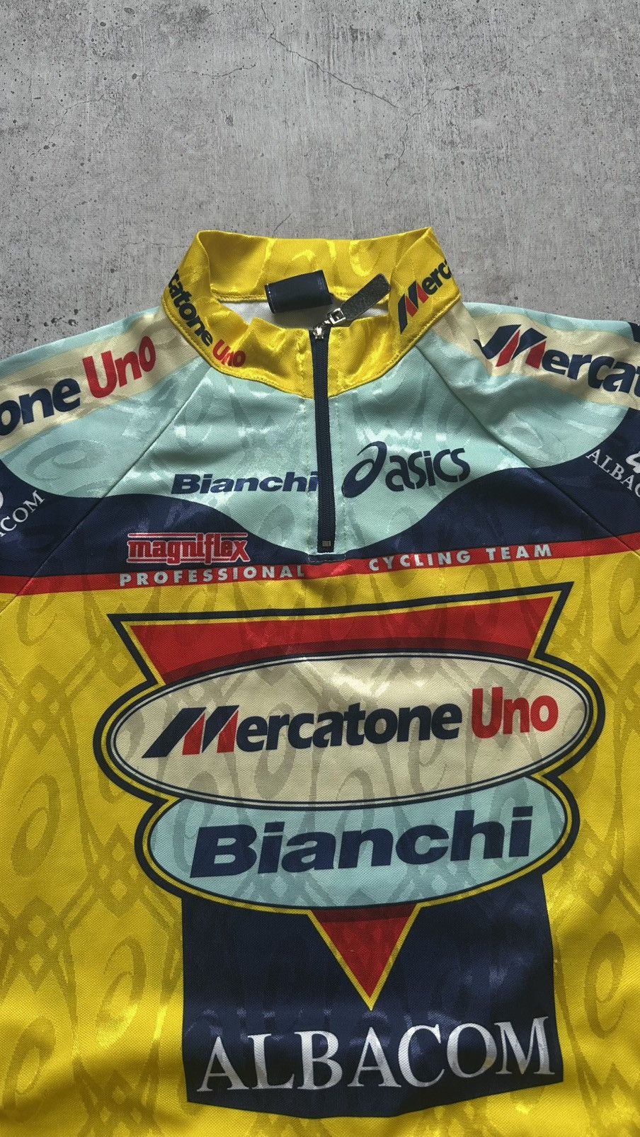 1999 Asics Bianchi Mercatone Uno Vintage Cycling Jersey