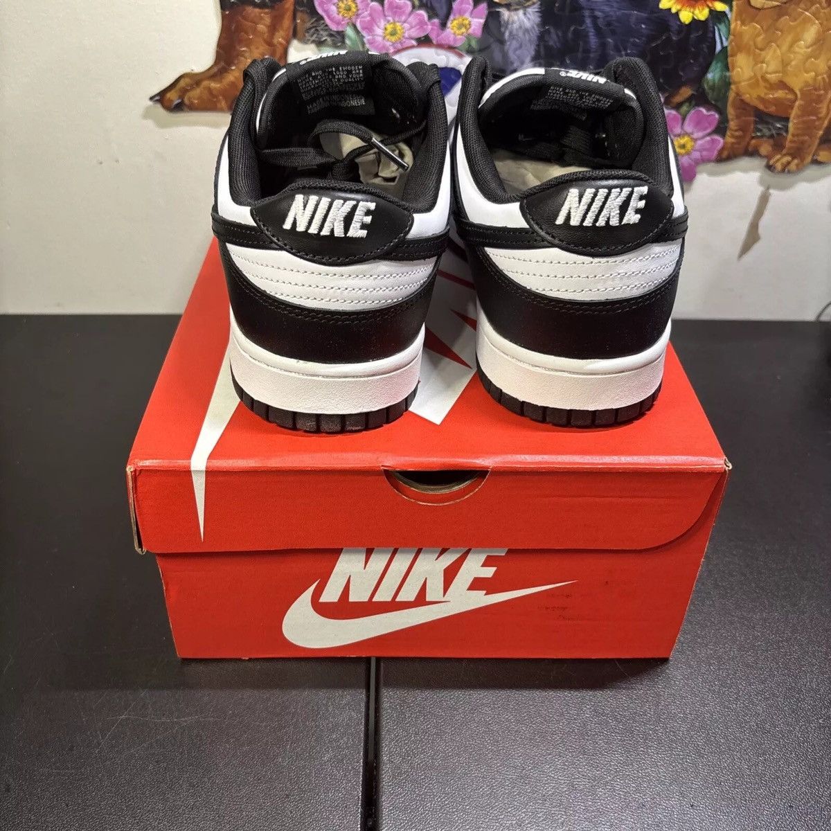 Nike New Men’s Nike Dunk Low Panda DD1391-100 Size:9.5 Size US 9.5 / EU 42-43 - 5 Thumbnail