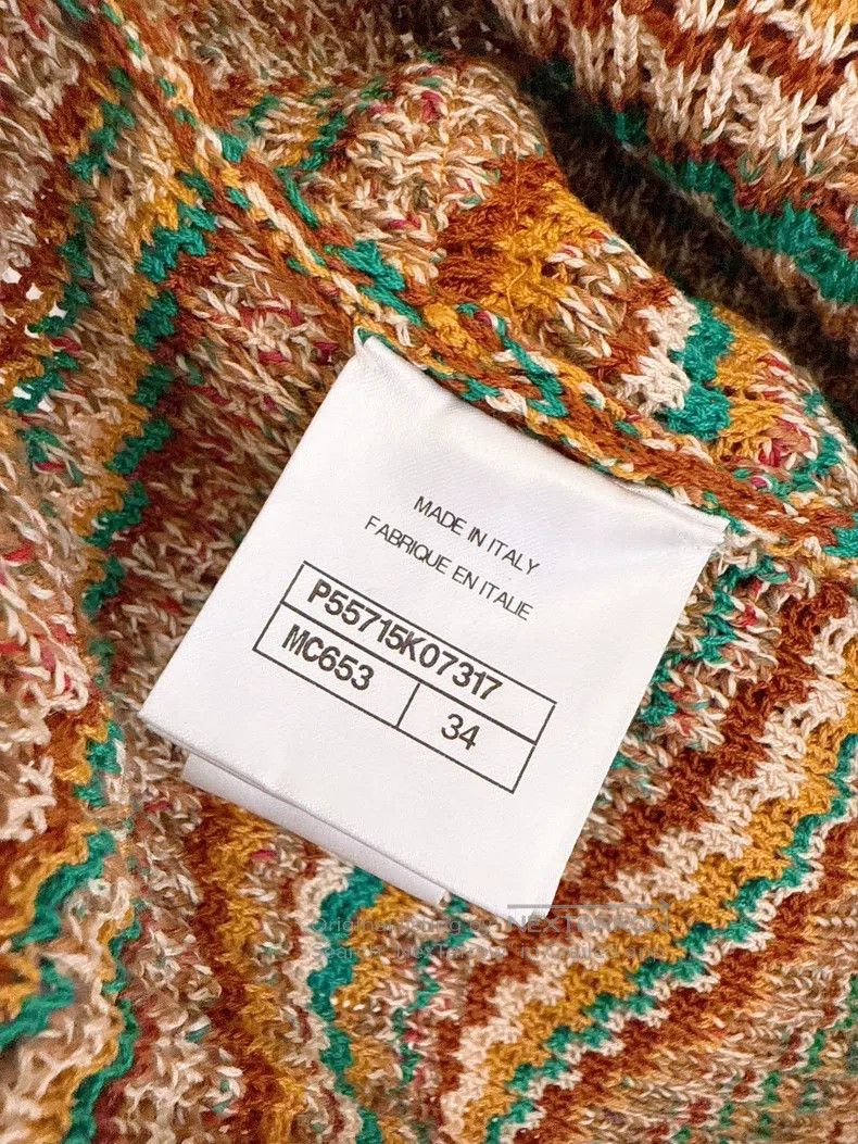 Chanel Chanel Cuba Series Colourful off-the-shoulder knitted shor Size XXS / US 00 / IT 34 - 8 Thumbnail
