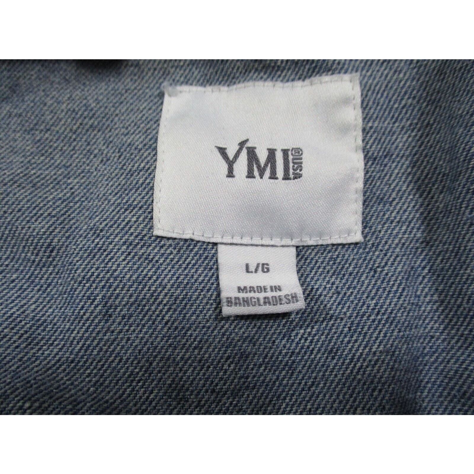 Other YMI Women Denim Jean Jacket Long Sleeve Button Pockets Large Size L / US 10 / IT 46 - 3 Thumbnail