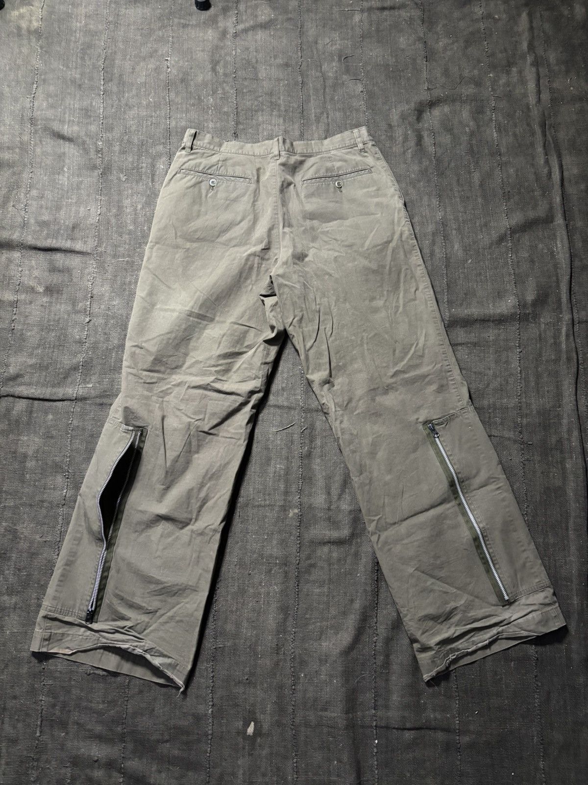 Final Home Final Home Cargo pants men size 3 (33w) olive zipper Size US 33 - 1 Thumbnail