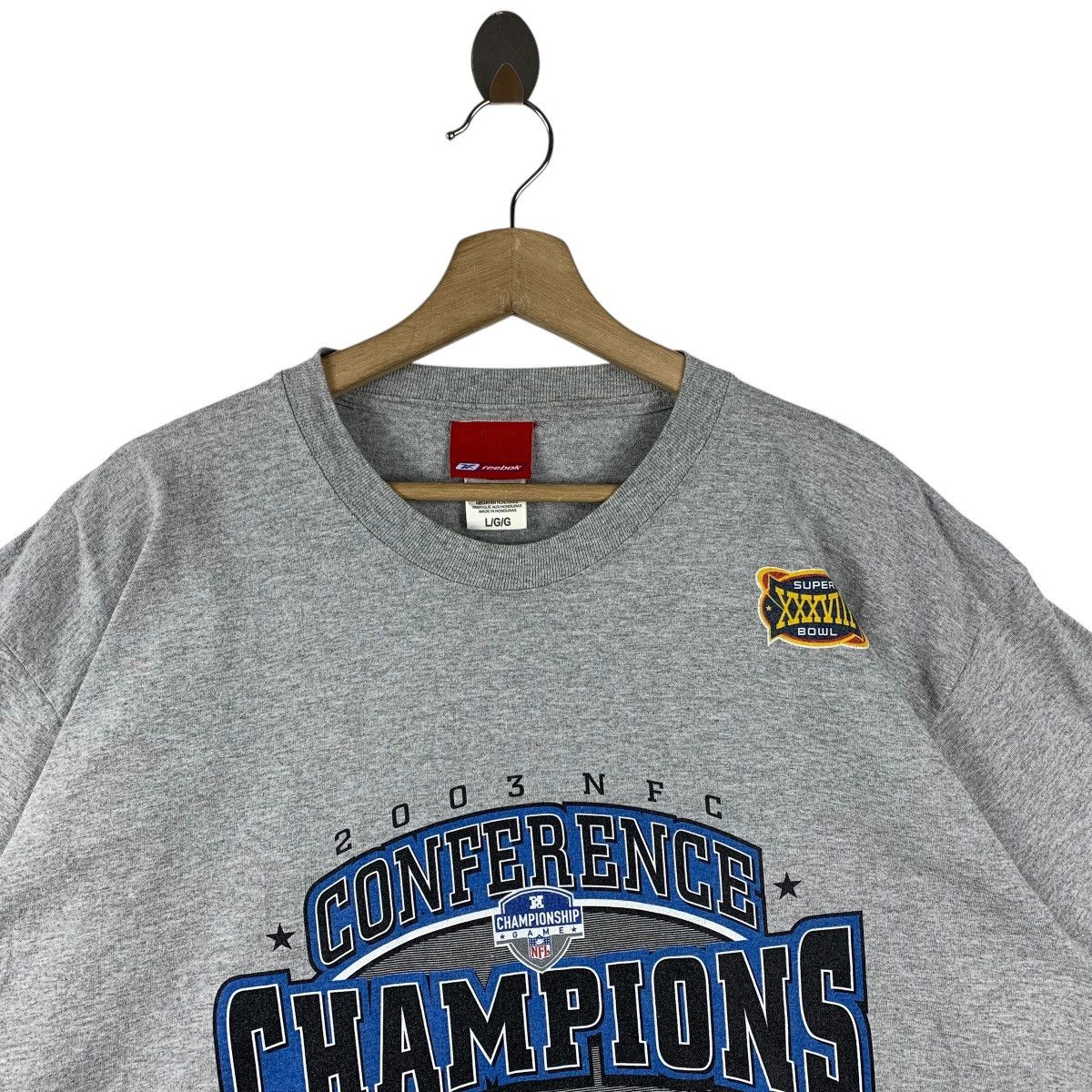 Reebok × Vintage Vintage REEBOK super bowl conference champion tee Size US L / EU 52-54 / 3 - 2 Thumbnail