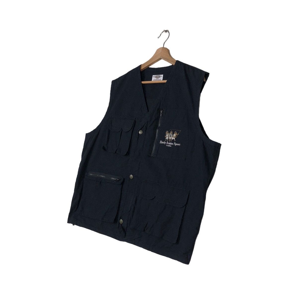 Japanese Brand VINTAGE UTILITY VEST MULTI POCKET HARDY AMIES SPORT CARTOON Size US L / EU 52-54 / 3 - 9 Thumbnail