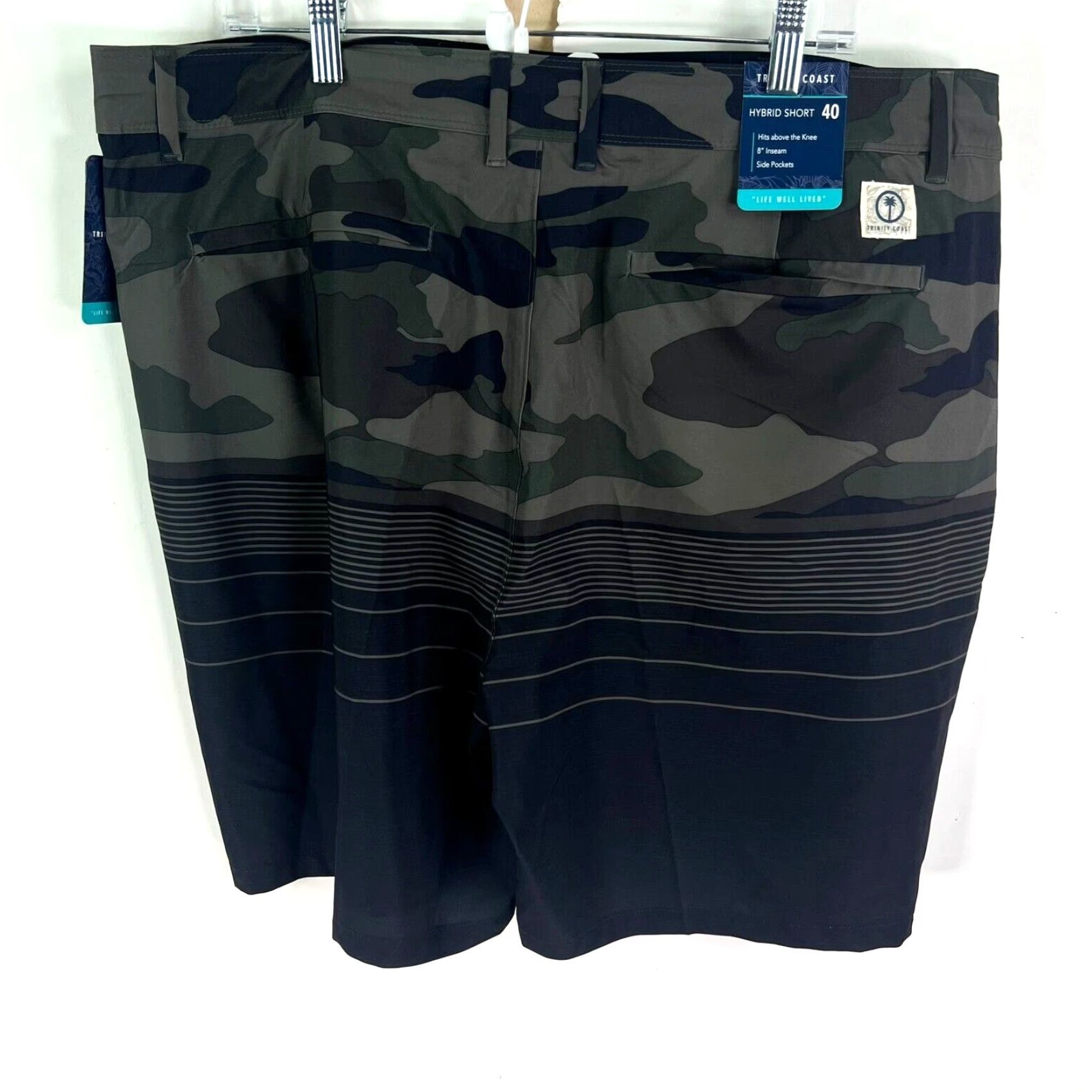Vintage Trinity Coast Hybrid Camo Shorts Mens Size 40 Green Above Knee Size US 40 / EU 56 - 5 Thumbnail