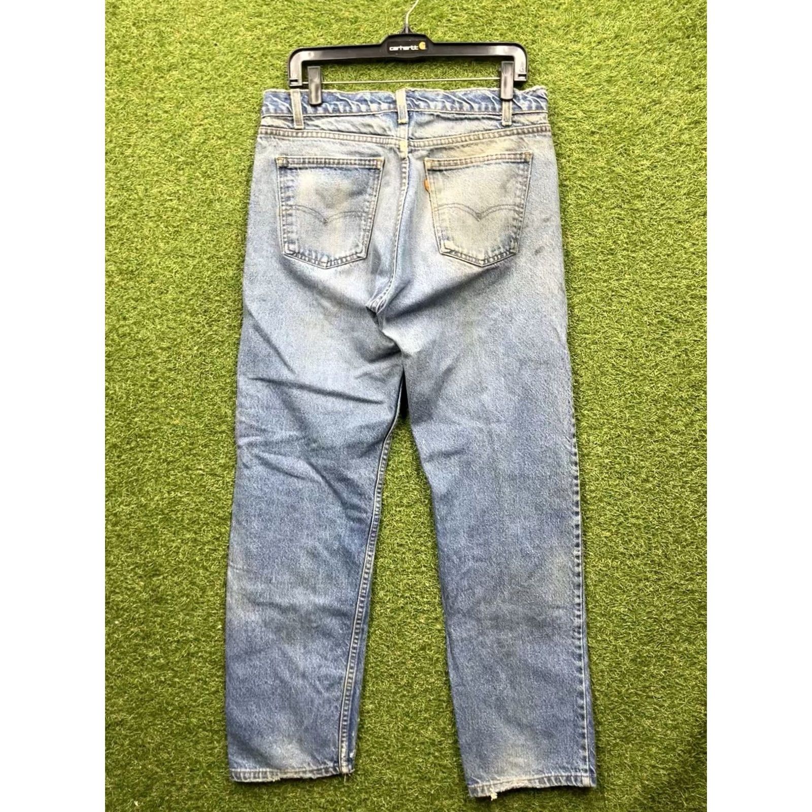 Levi's VINTAGE Levi's 505 Jeans Mens 30x29 Regular Straight Denim Blue 90s Theme 5-Pocket Program Mens Size US 30 / EU 46 - 2 Thumbnail