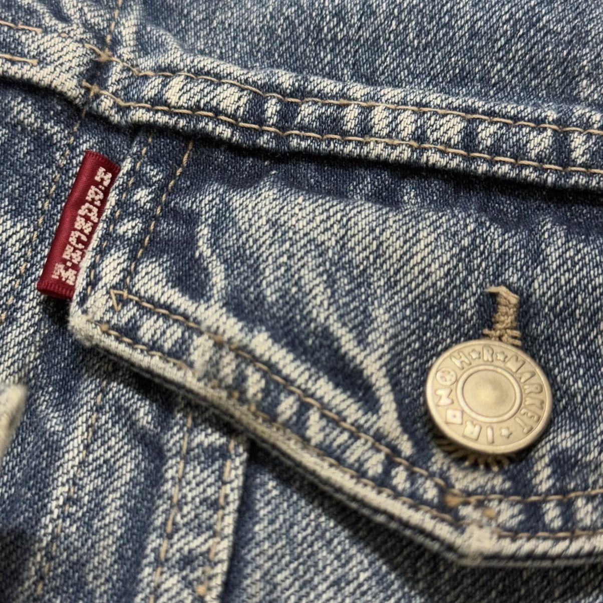 HOLLYWOOD RANCH MARKET Vintage 90s Hollywood Ranch Market Denim Jacket Distressed Size US M / EU 48-50 / 2 - 10 Thumbnail
