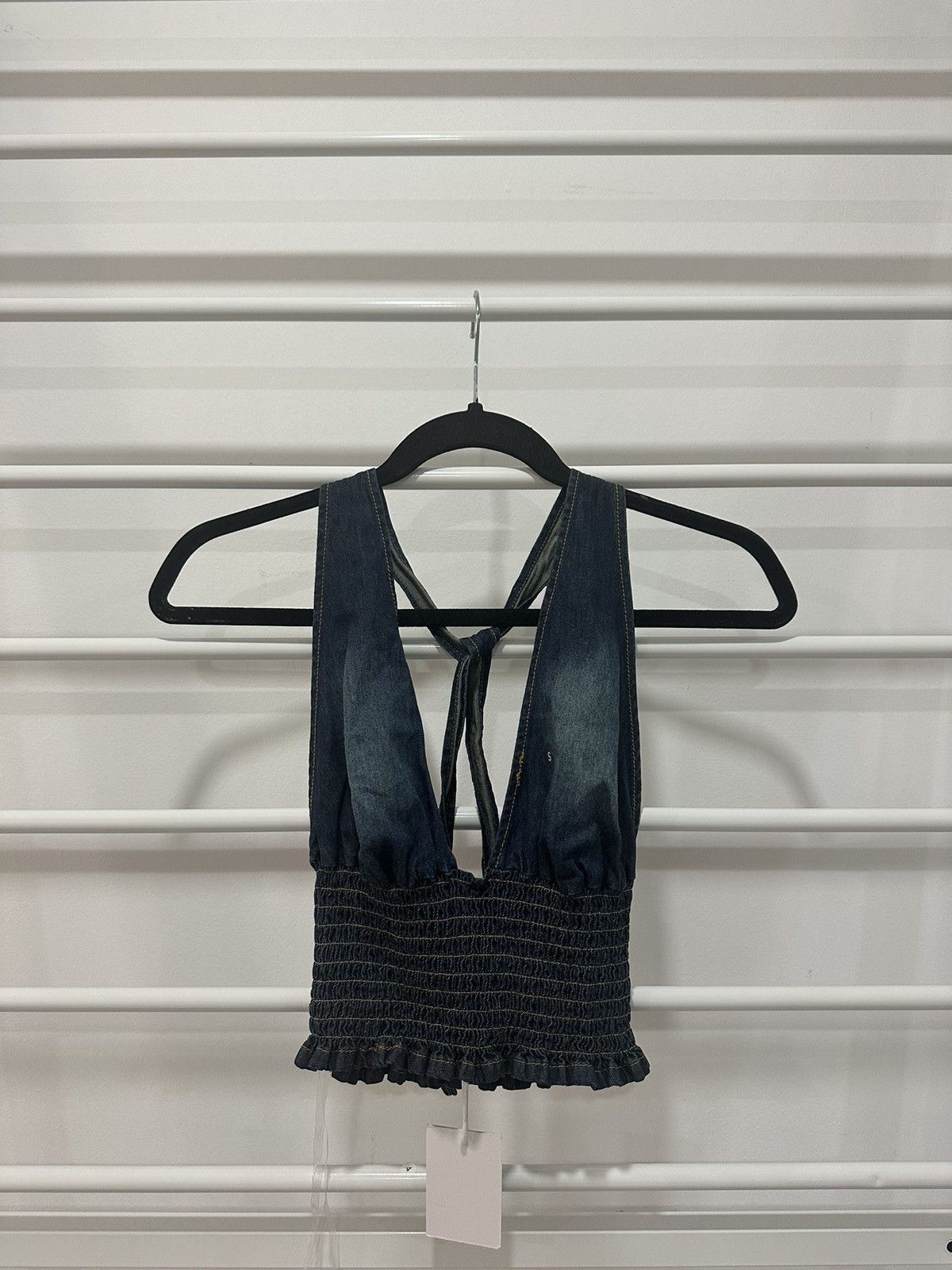 Other Denim Halter Top Size S / US 4 / IT 40 - 1 Thumbnail