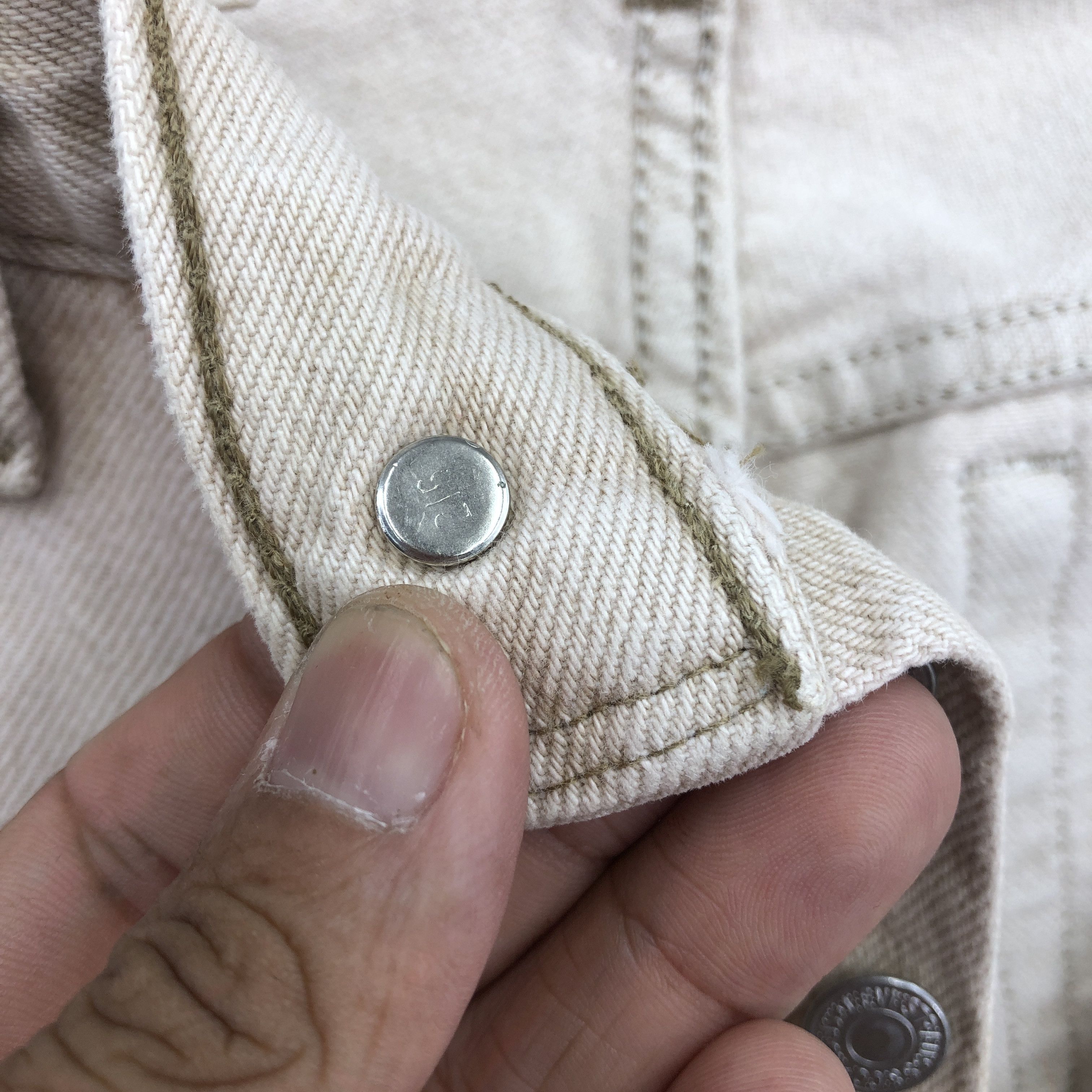 Levi's Vintage Levis 501 Jeans 90s Levi's Beige Brown Denim GF30253 Size US 30 / EU 46 - 7 Thumbnail
