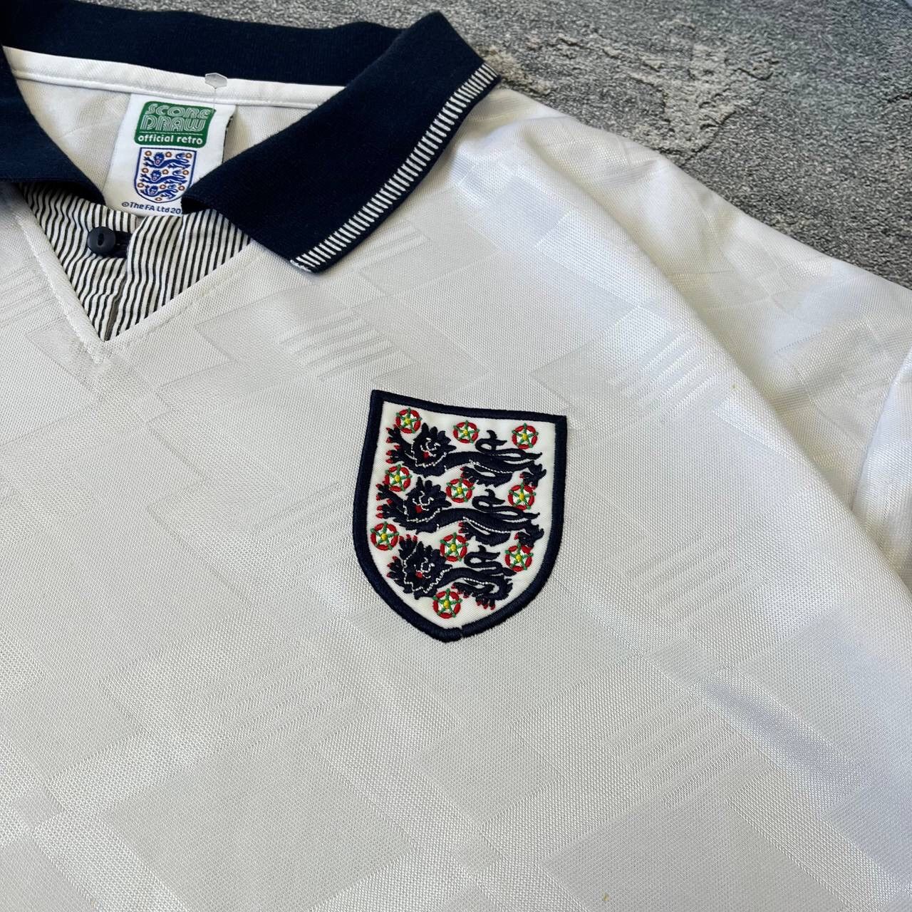 Japanese Brand England 1990/1992 Home Football Shirt Soccer Jersey Retro Size US XXL / EU 58 / 5 - 7 Thumbnail