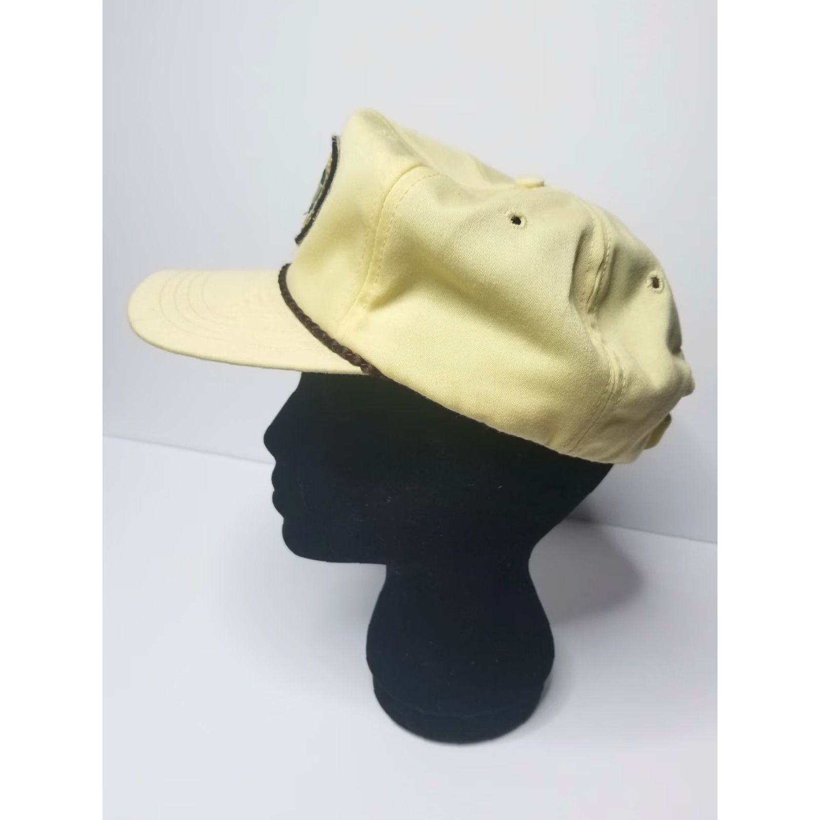 Vintage Vintage Derby Cap Agrico Hat Baseball Snapback Trucker Dad Fertilizer USA Workwear Men Adjustable Yellow 80s 90s American Pattern Solid Hats Size ONE SIZE - 4 Thumbnail