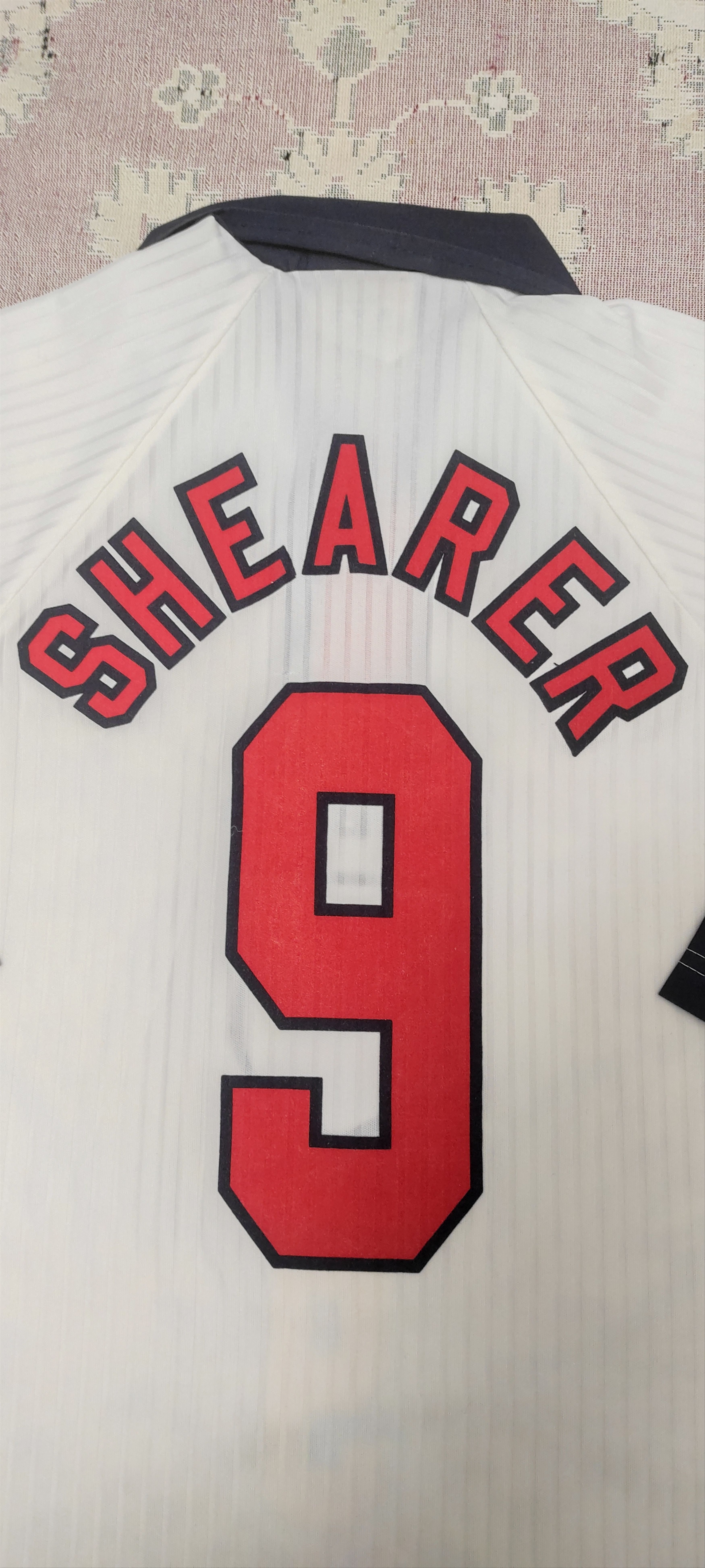 Umbro England #9 Shearer Home футболка 1997 - 1999 Rare Size US XL / EU 56 / 4 - 5 Thumbnail