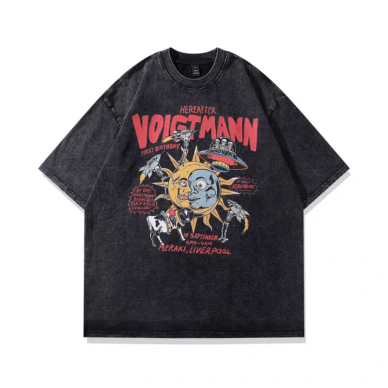 Japanese Brand Oversized Vintage Funny Cartoom Distress T-Shirt Retro Men Size US XL / EU 56 / 4 - 1 Thumbnail