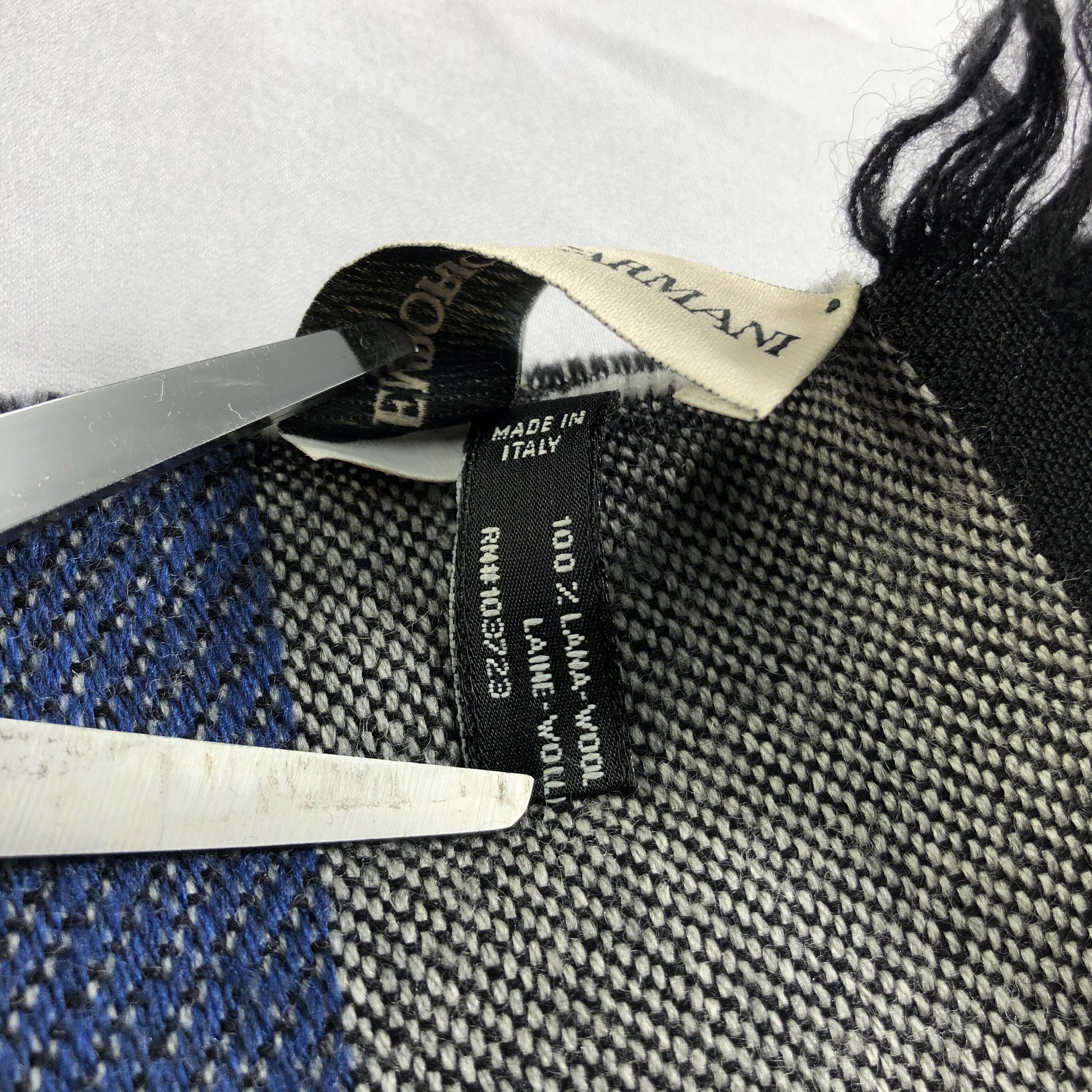 Emporio Armani Emporio Armani Wool Scarf Muffler Neckwear V2428 Size ONE SIZE - 6 Thumbnail