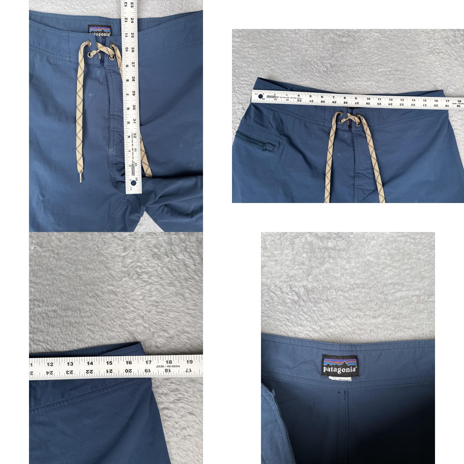 Patagonia Patagonia Board Shorts Mens 34 Blue Quick Dry Swim Trunks Surf Beach Pockets Drawstring Lightweight Size US 34 / EU 50 - 8 Thumbnail