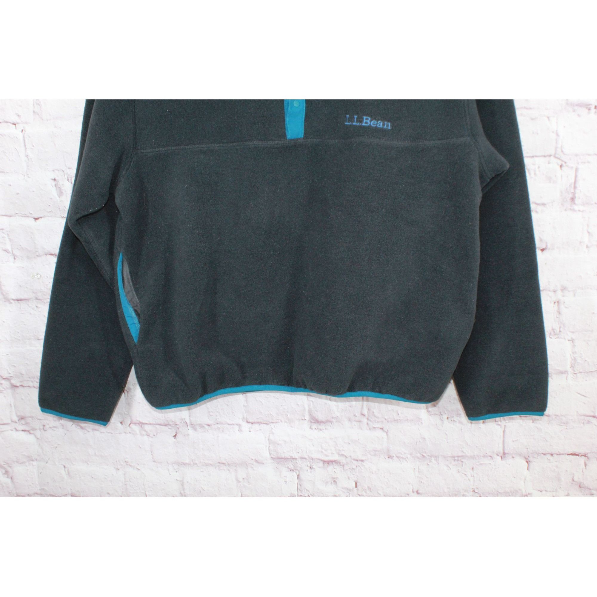 L.L. Bean LL Bean Classic Fleece Pullover Sweater Relaxed Size XL / US 12-14 / IT 48-50 - 2 Thumbnail