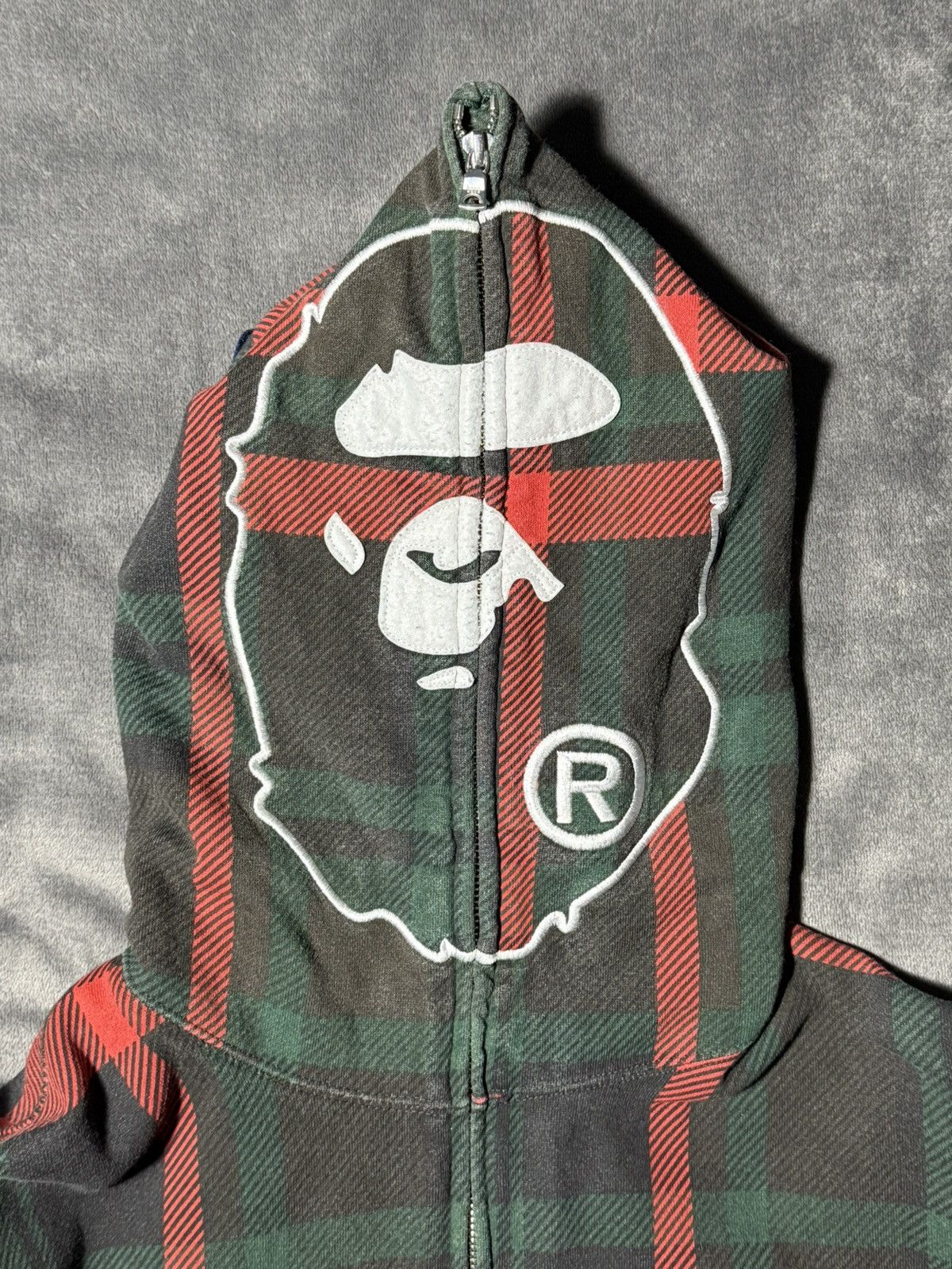Bape Bape Check 2nd Ape Wide Full Zip Hoodie Size US L / EU 52-54 / 3 - 2 Thumbnail