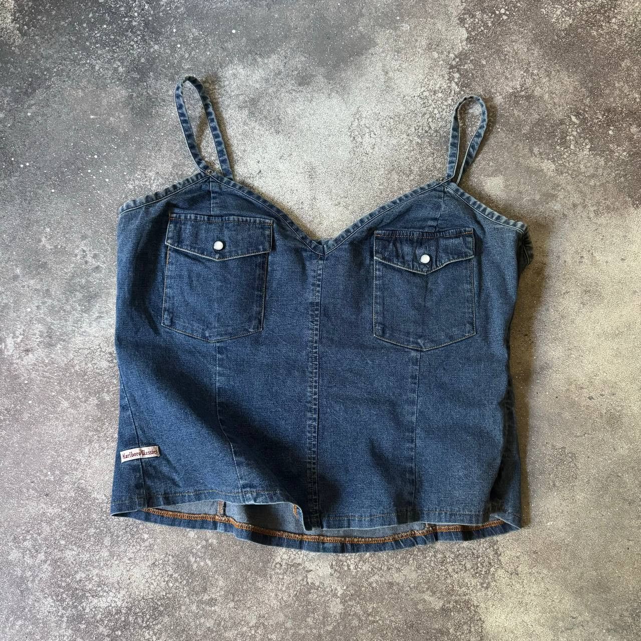 Japanese Brand × Marlboro × Vintage 90s Marlboro Classic Vintage Y2K Denim Top Size XL / US 12-14 / IT 48-50 - 2 Thumbnail