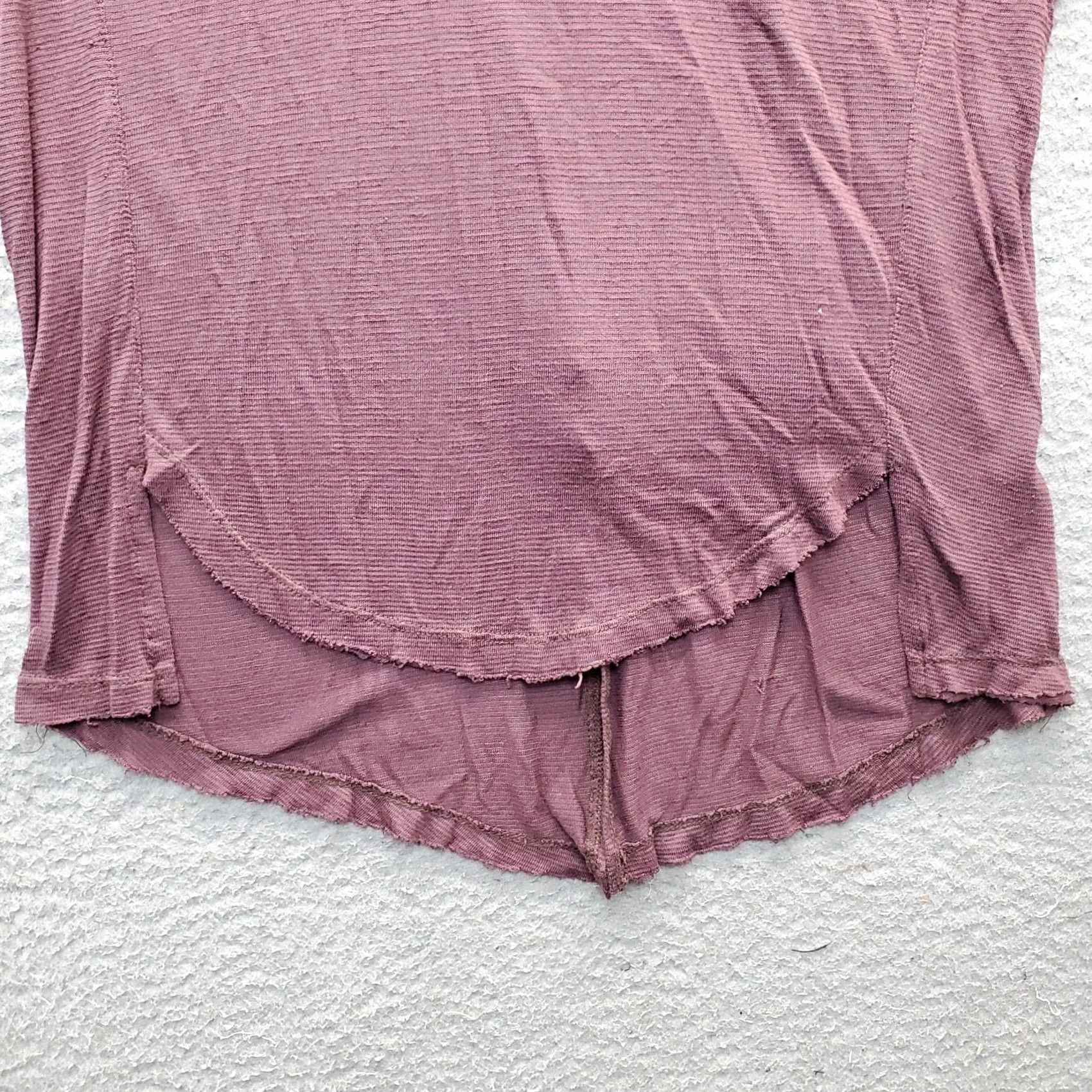 Free People Free People Tunic Top Womens XS Purple Long Sleeve V-Neck Pullover High-Low Hem Shirt Size XS / US 0-2 / IT 36-38 - 7 Thumbnail