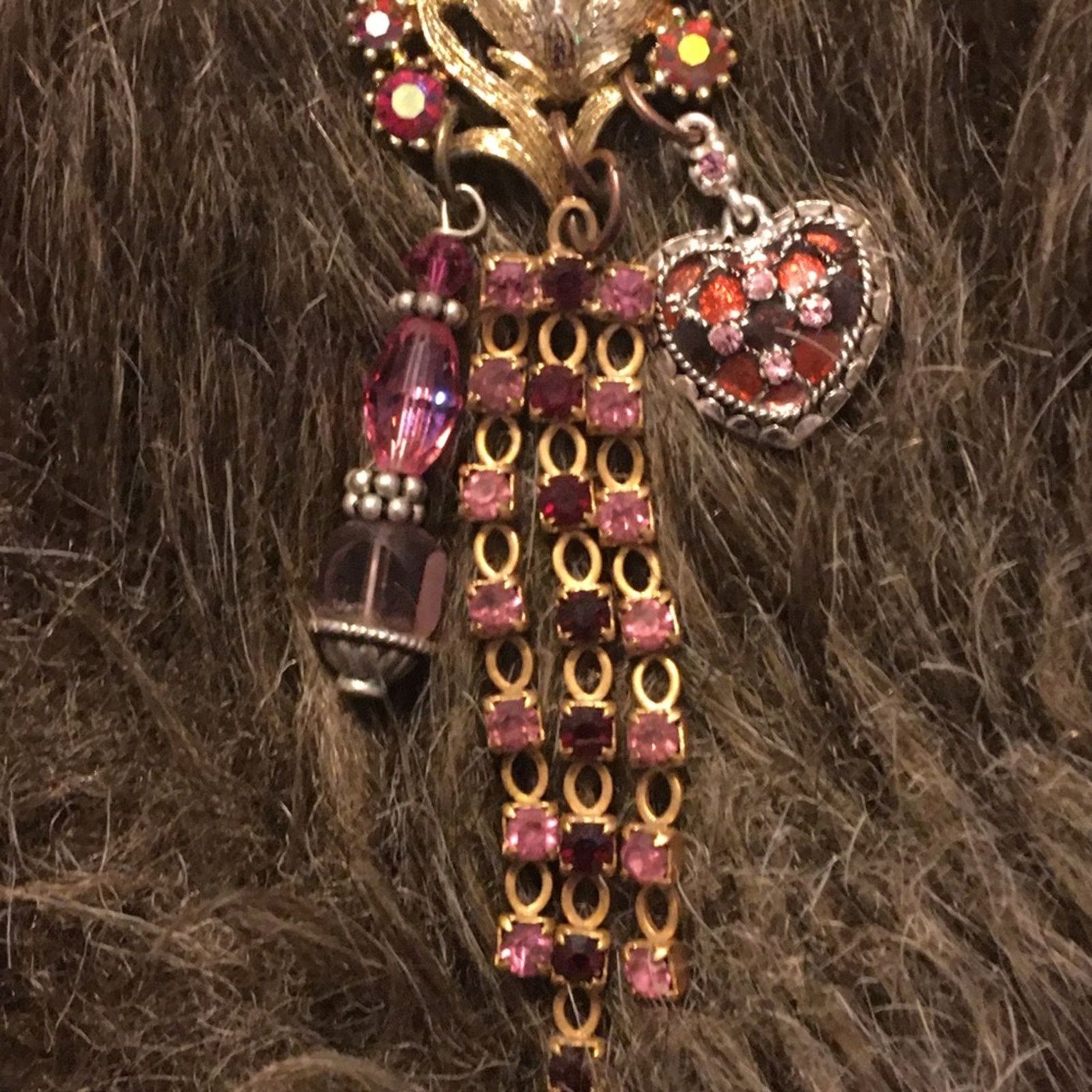 Vintage Vintage repurpose salvaged estate gem keychain Size ONE SIZE - 6 Thumbnail