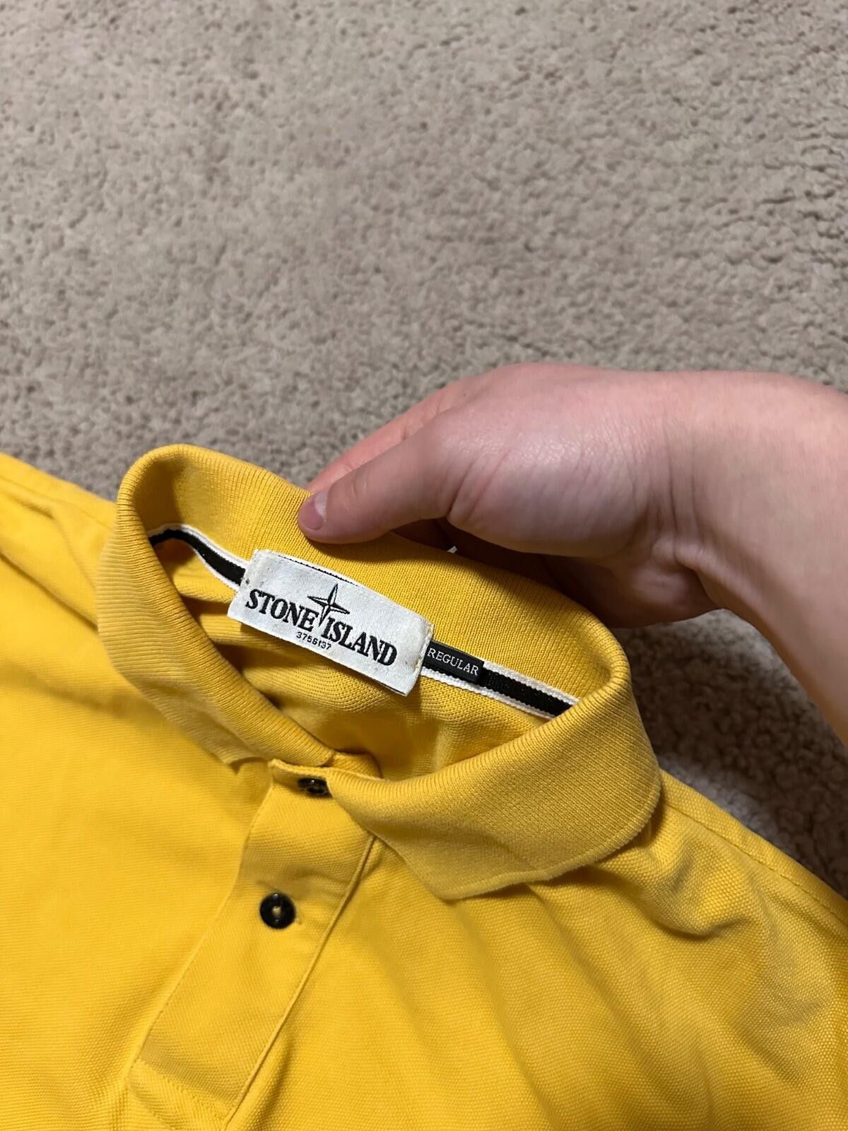 Stone Island Stone Island Patch Program Yellow Polo Shirt Sz XL Size US XL / EU 56 / 4 - 4 Thumbnail