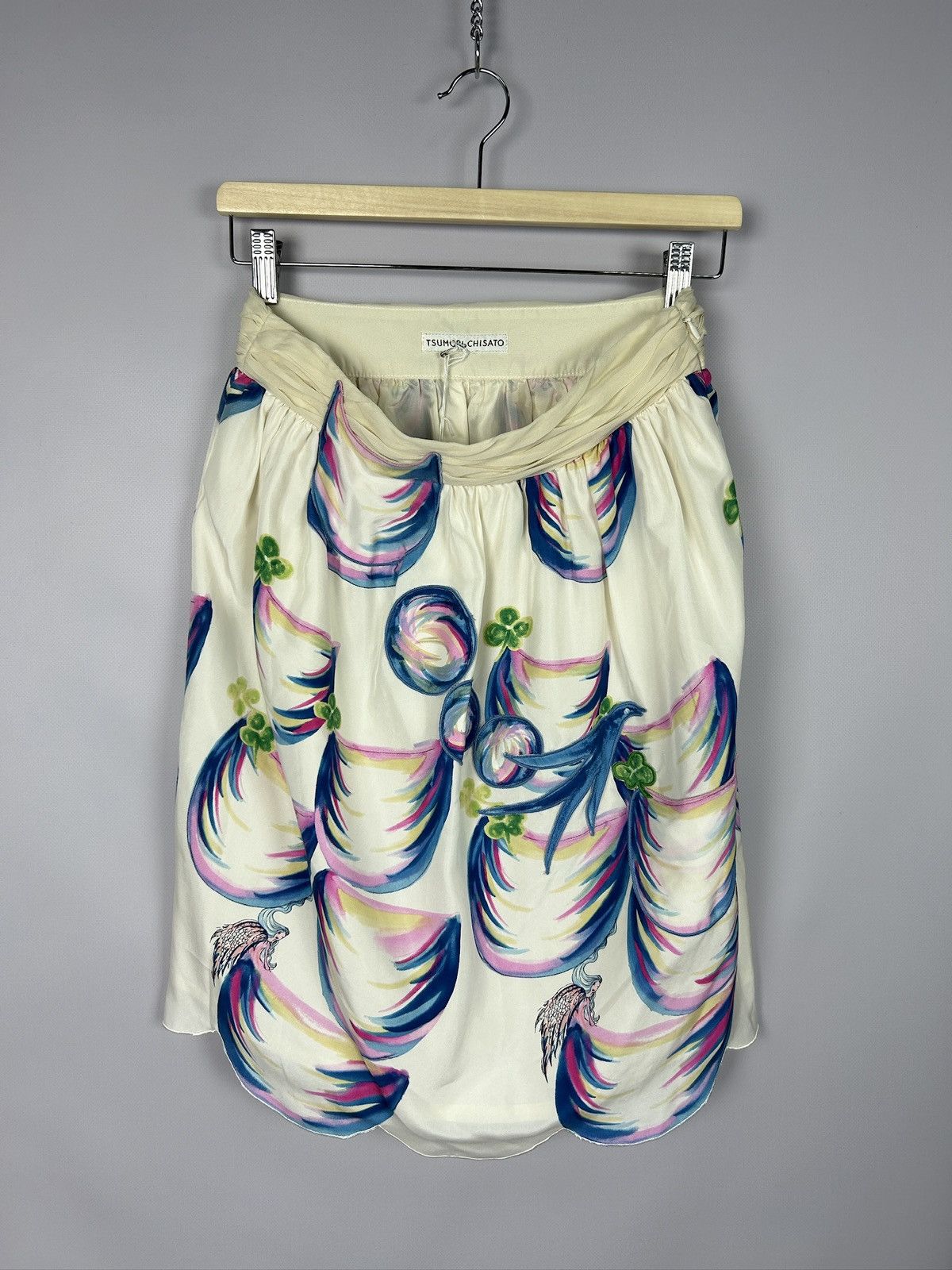 Designer × Japanese Brand × Tsumori Chisato Tsumori Chisato Floral Animal Printed Silk Skirt Size 3 / L Size 32" / US 10 / IT 46 - 12 Thumbnail