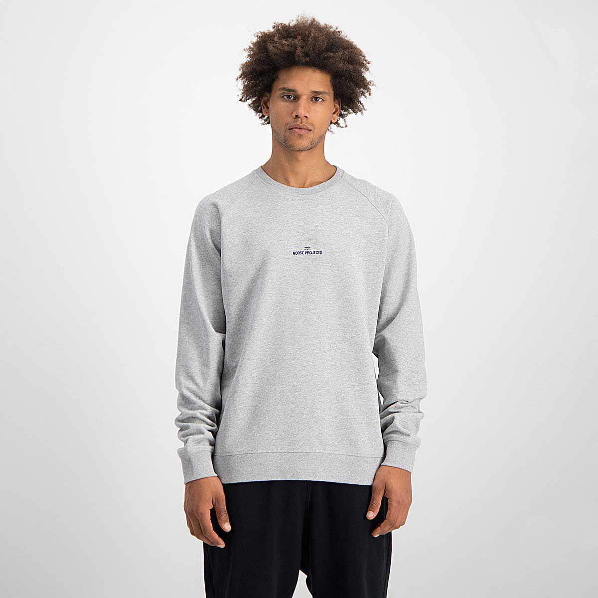 Norse Projects Norse Projects Ketel NP Wave Logo Gray Crewneck Sweatshirt Size US M / EU 48-50 / 2 - 3 Thumbnail