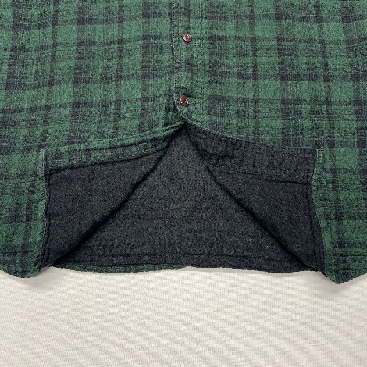 Nautica Nautica Jeans Co Flannel Shirt Green Button Plaid Pockets Size US L / EU 52-54 / 3 - 7 Thumbnail