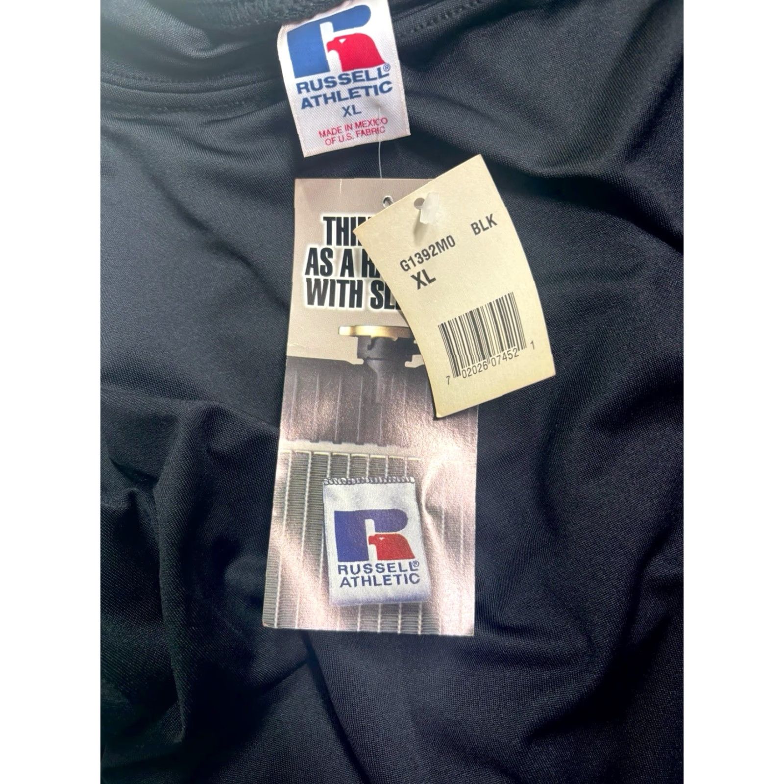 Russell Athletic VINTAGE Russell Athletic Mock Neck Shirt Mens XL Long Sleeve Black 90s NWT Radiator Collection Size US XL / EU 56 / 4 - 3 Thumbnail