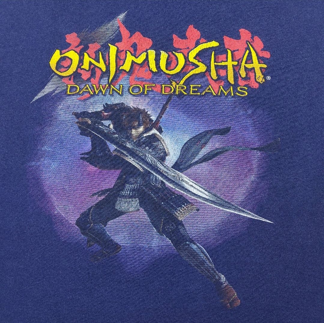Playstation Vintage 2006 Onimusha Dawn of Dreams Capcom PlayStation2 TEE Size US XL / EU 56 / 4 - 7 Thumbnail
