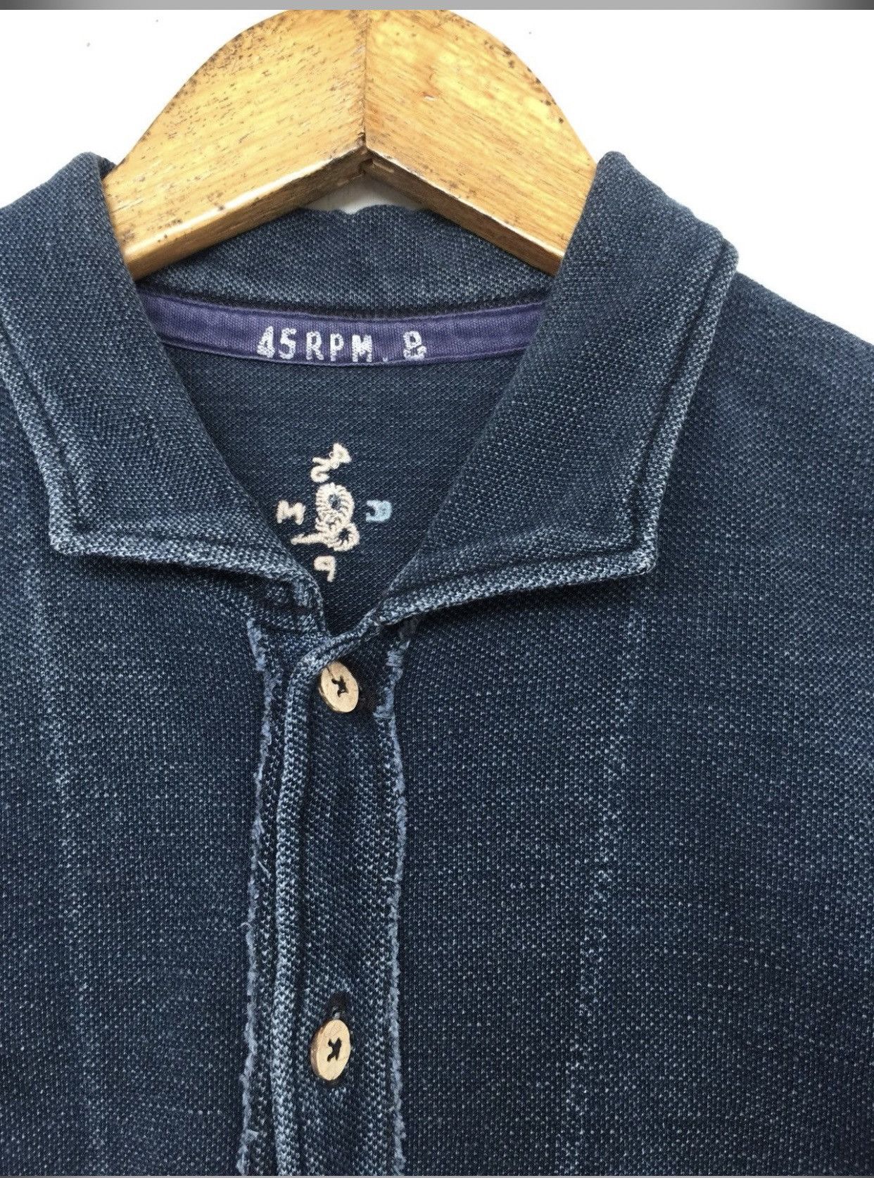 45rpm 💥45 Rpm Indigo Polo Shirt Size S / US 4 / IT 40 - 5 Thumbnail