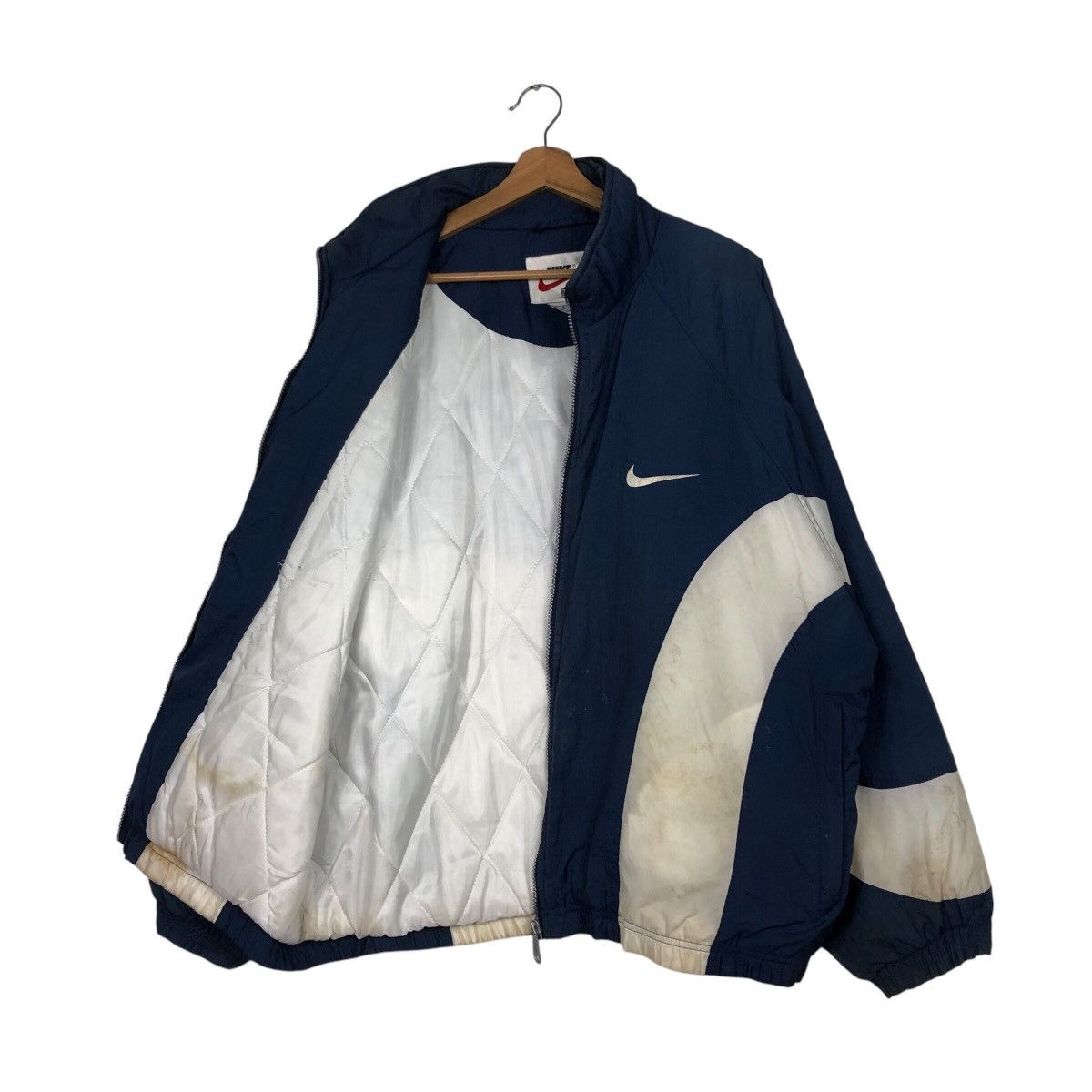 Nike 📌Vintage Bomber Jacket Nike Big Swoosh Design Size US L / EU 52-54 / 3 - 12 Thumbnail