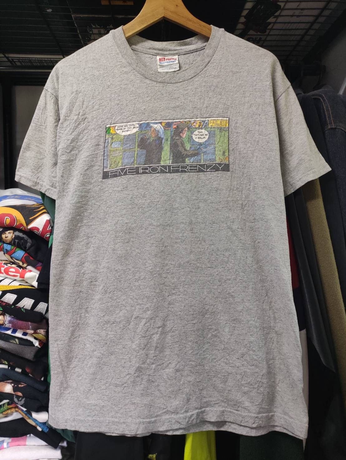 Band Tees Rare! Vtg 00's Five Iron Frenzy Comics Art T-Shirt Size US M / EU 48-50 / 2 - 2 Thumbnail