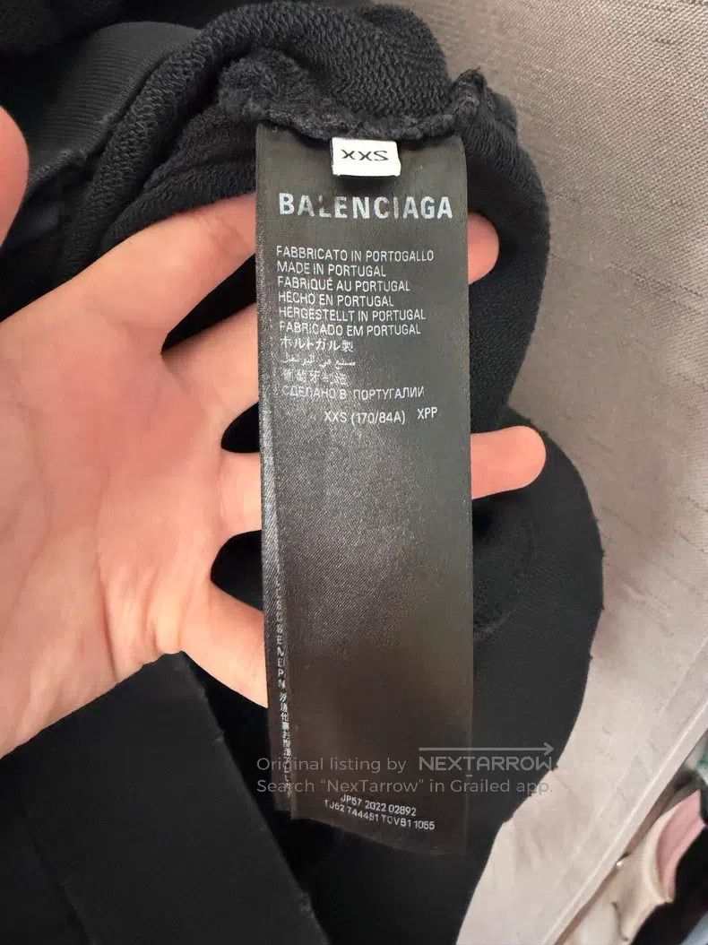 Balenciaga Balenciaga Tape Print Zip Hoodie Size US XXS / EU 40 - 4 Thumbnail