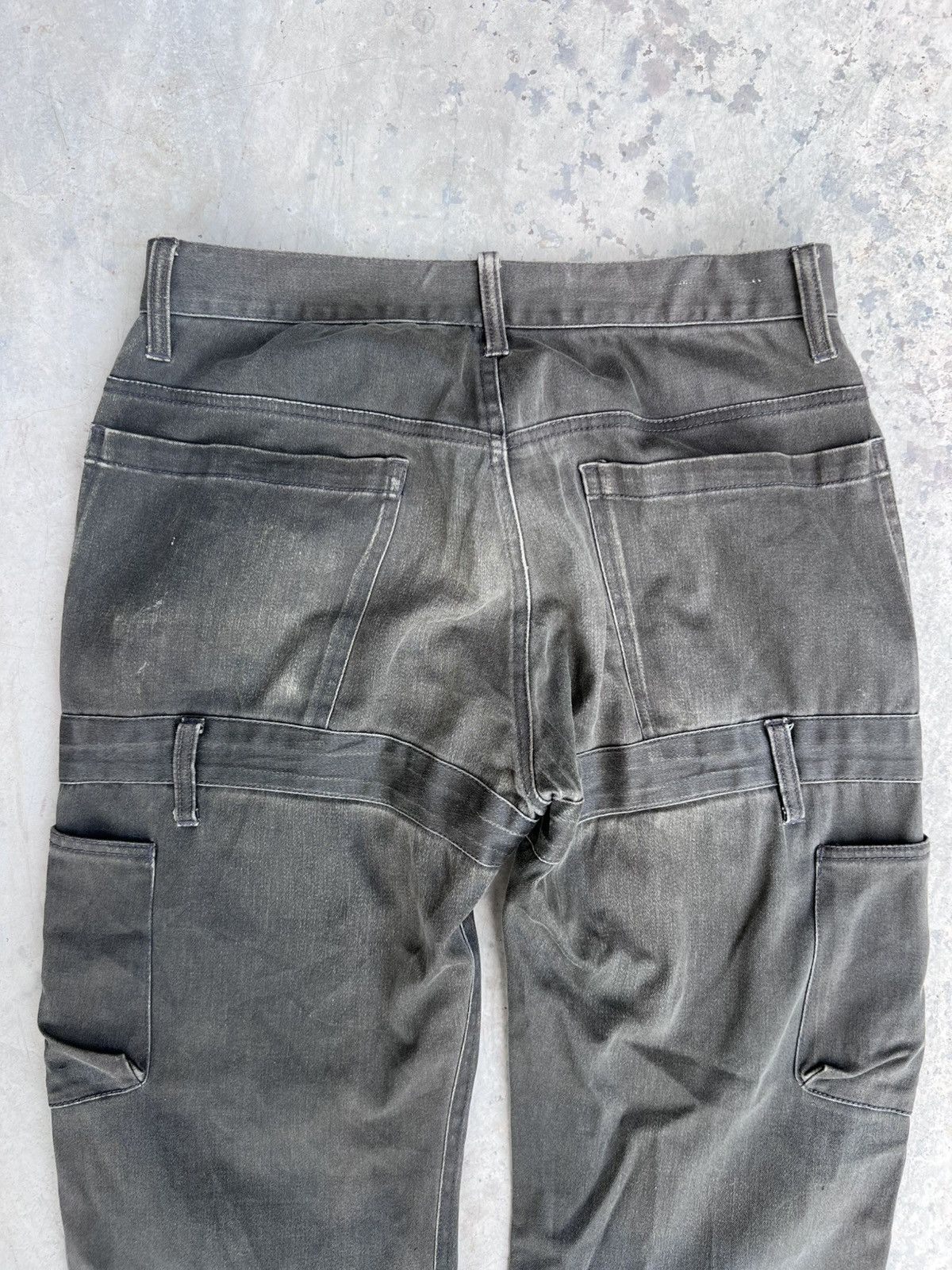Vintage Thrashed Faded Modern Distressed Baggy Cargo Pant Size US 30 / EU 46 - 6 Thumbnail