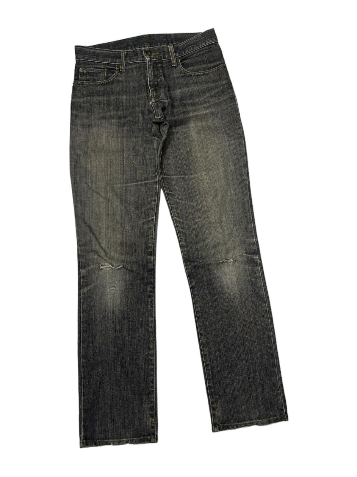 Japanese Brand × Jean × Uniqlo Vintage Uniqlo Japanese Brand Distressed Denim Jeans Size US 31 - 2 Thumbnail