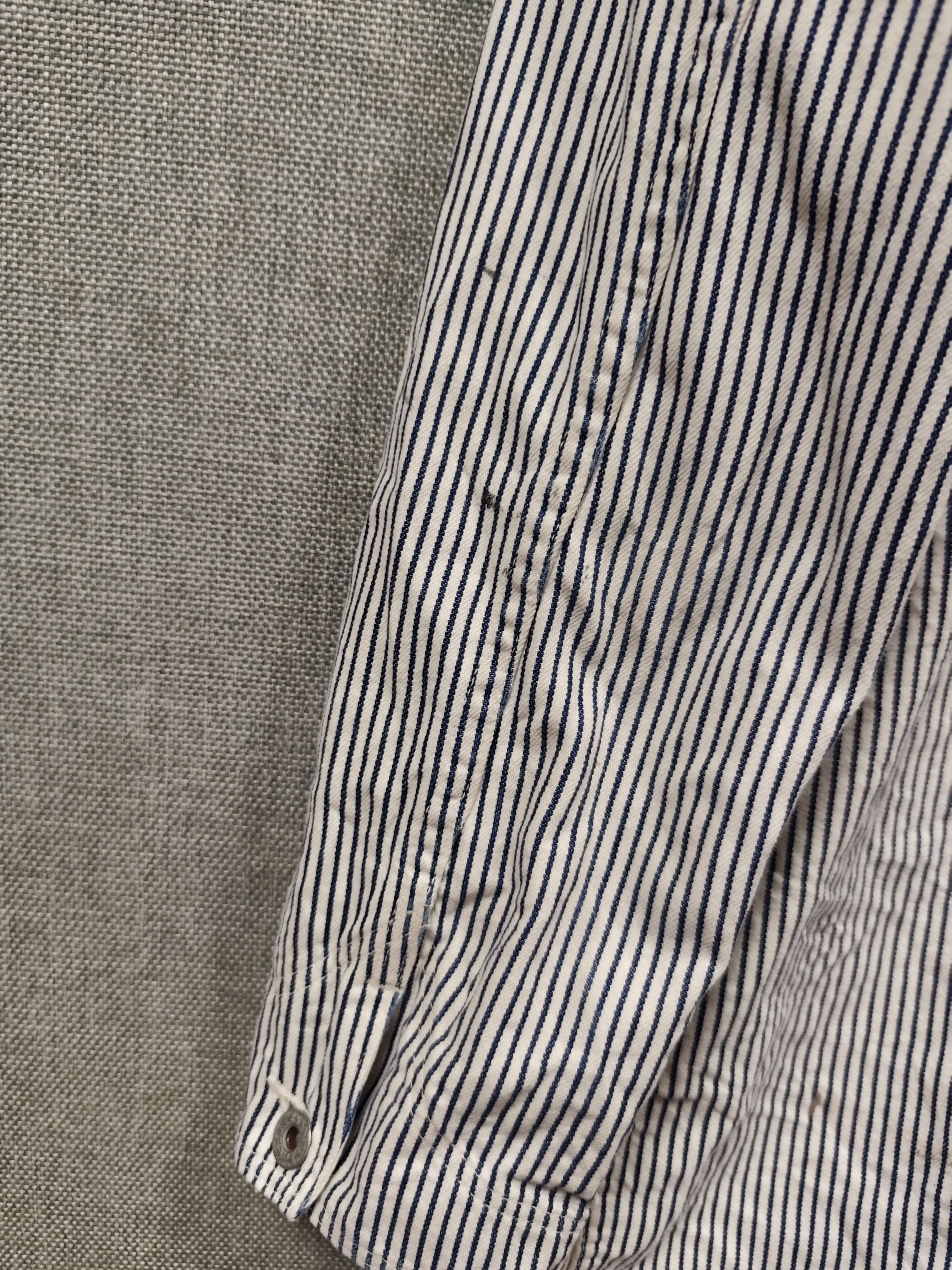 Orslow ORSLOW Hickory Stripe Chore Coat Work Jacket Made In Japan Size US L / EU 52-54 / 3 - 14 Thumbnail
